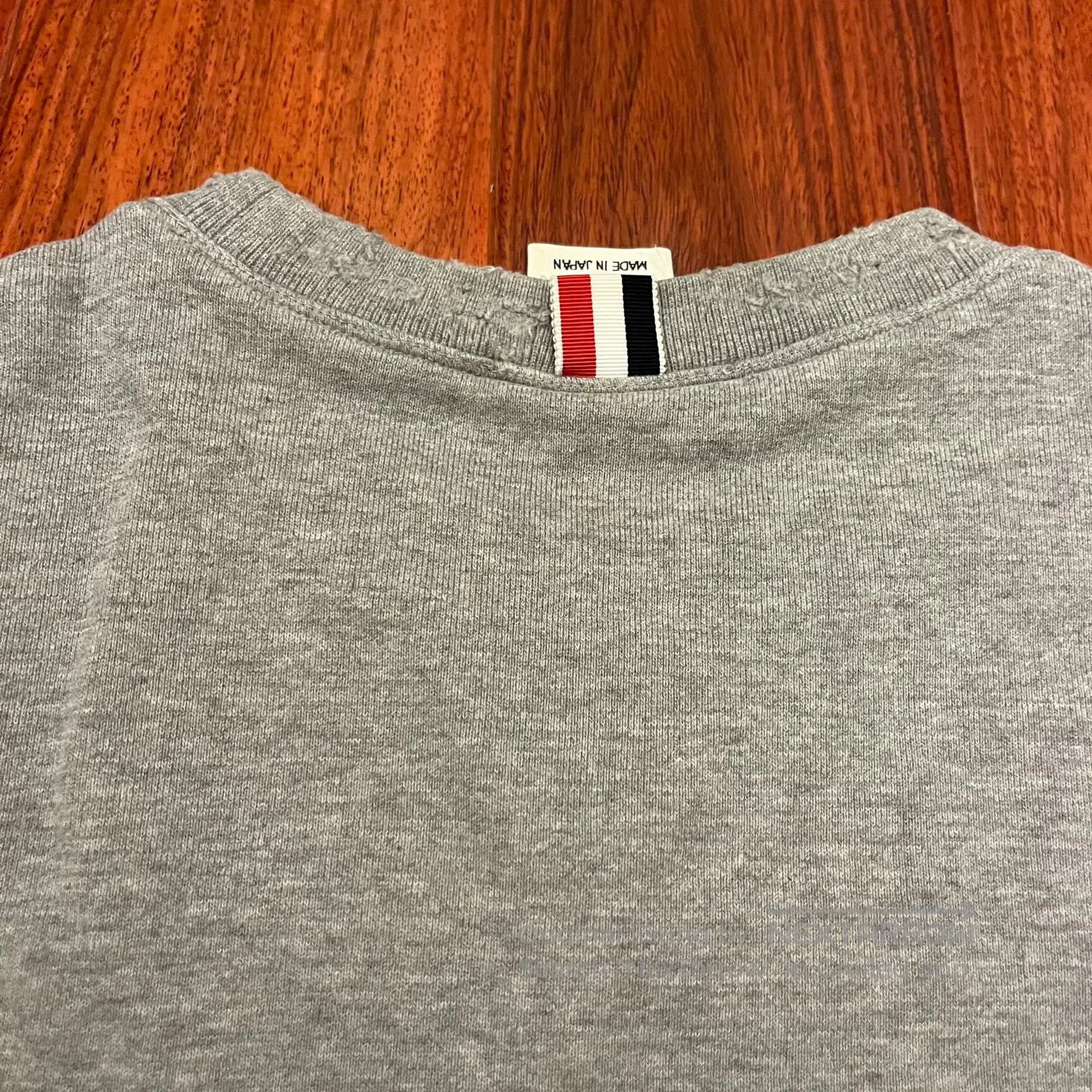 Thom Browne Thom Browne Distressed Gray Pullover Hoodie. Size US S / EU 44-46 / 1 - 7 Thumbnail