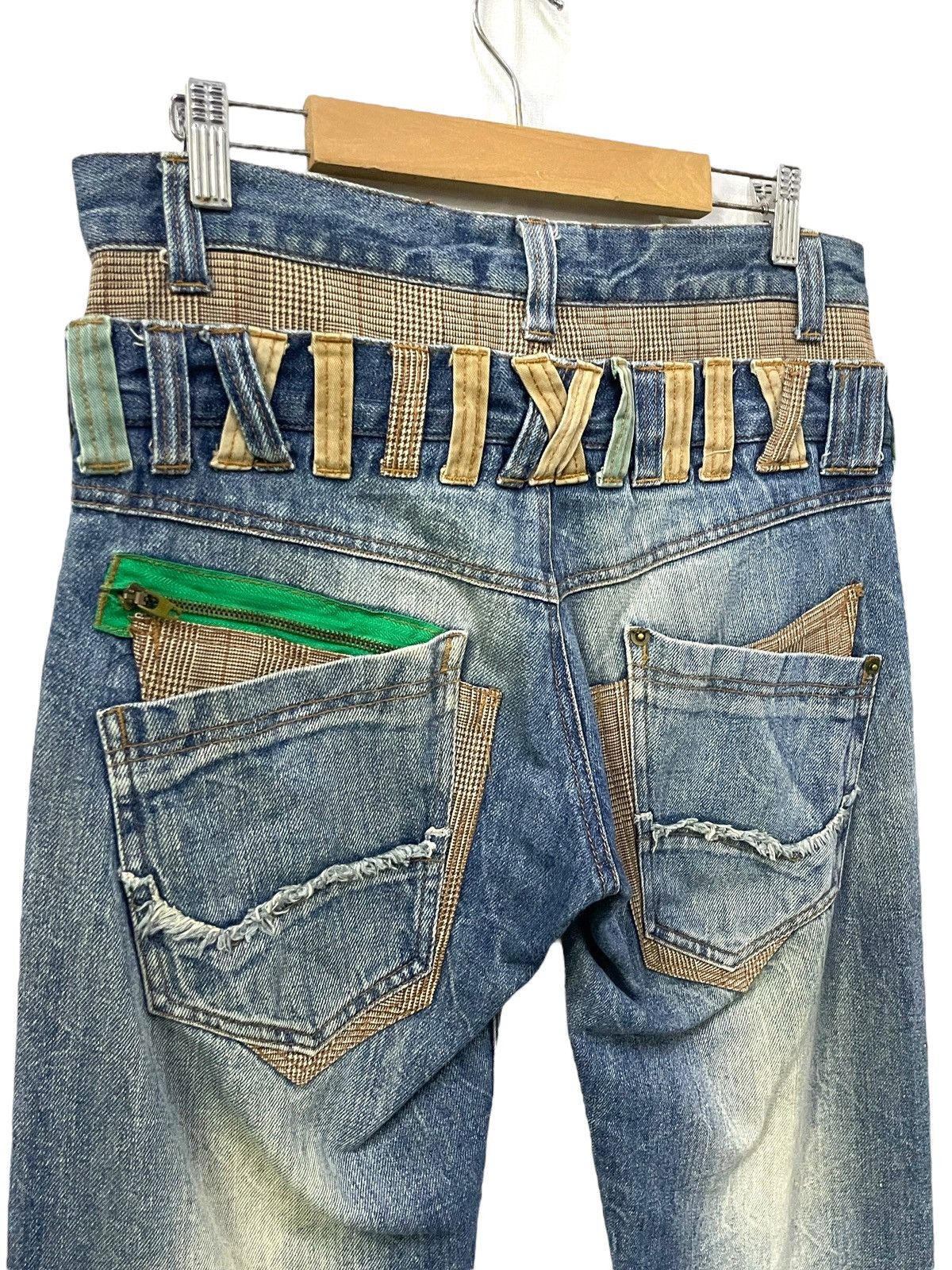 GOSTAR DE FUGA × PPFM × semanticdesign Normanbros japan double waist layered multi pocket jeans Size US 30 / EU 46 - 10 Thumbnail
