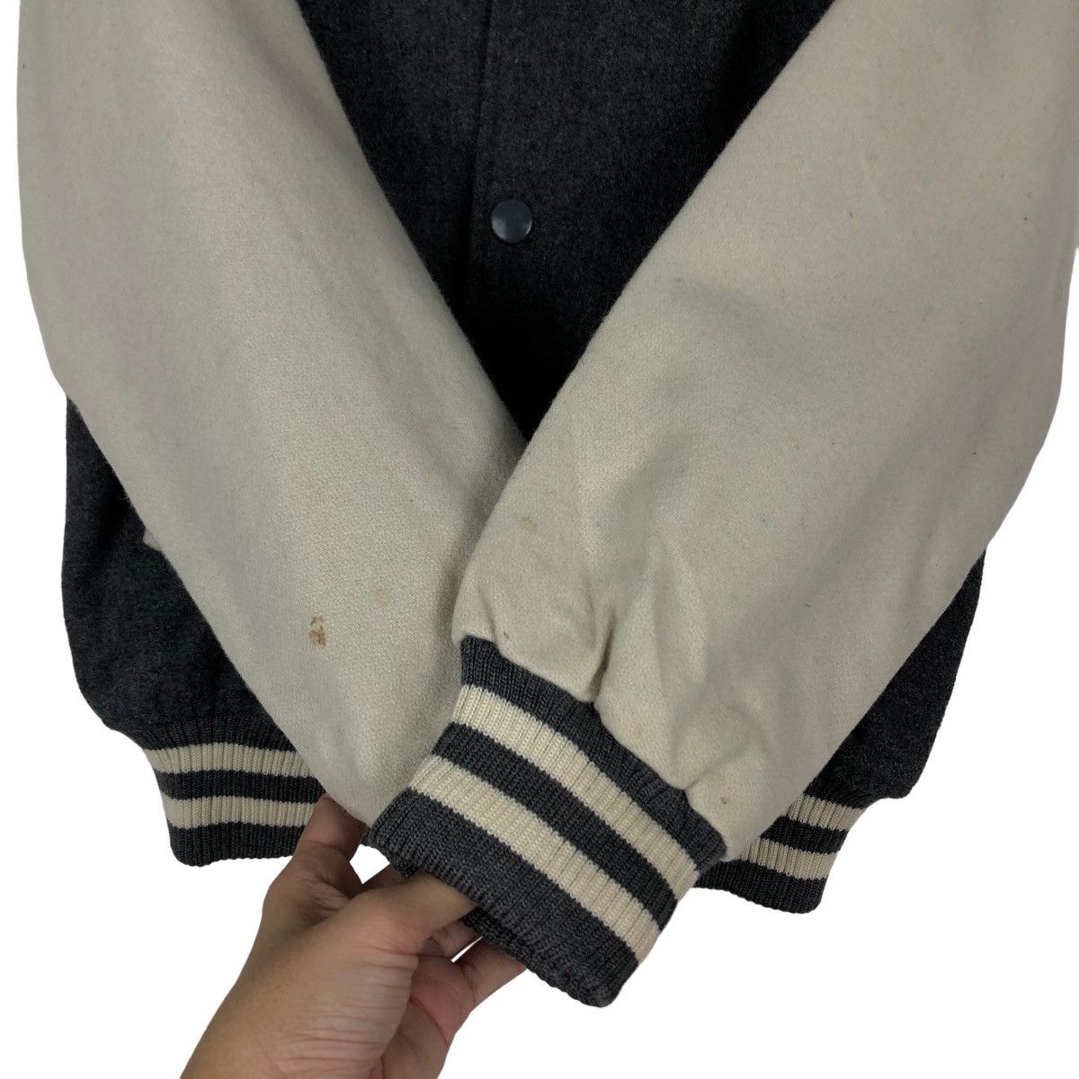 Japanese Brand 🔥Vintage Varsity Bomber Jacket Jac Japan Wool Issey Miyake Size US M / EU 48-50 / 2 - 14 Thumbnail