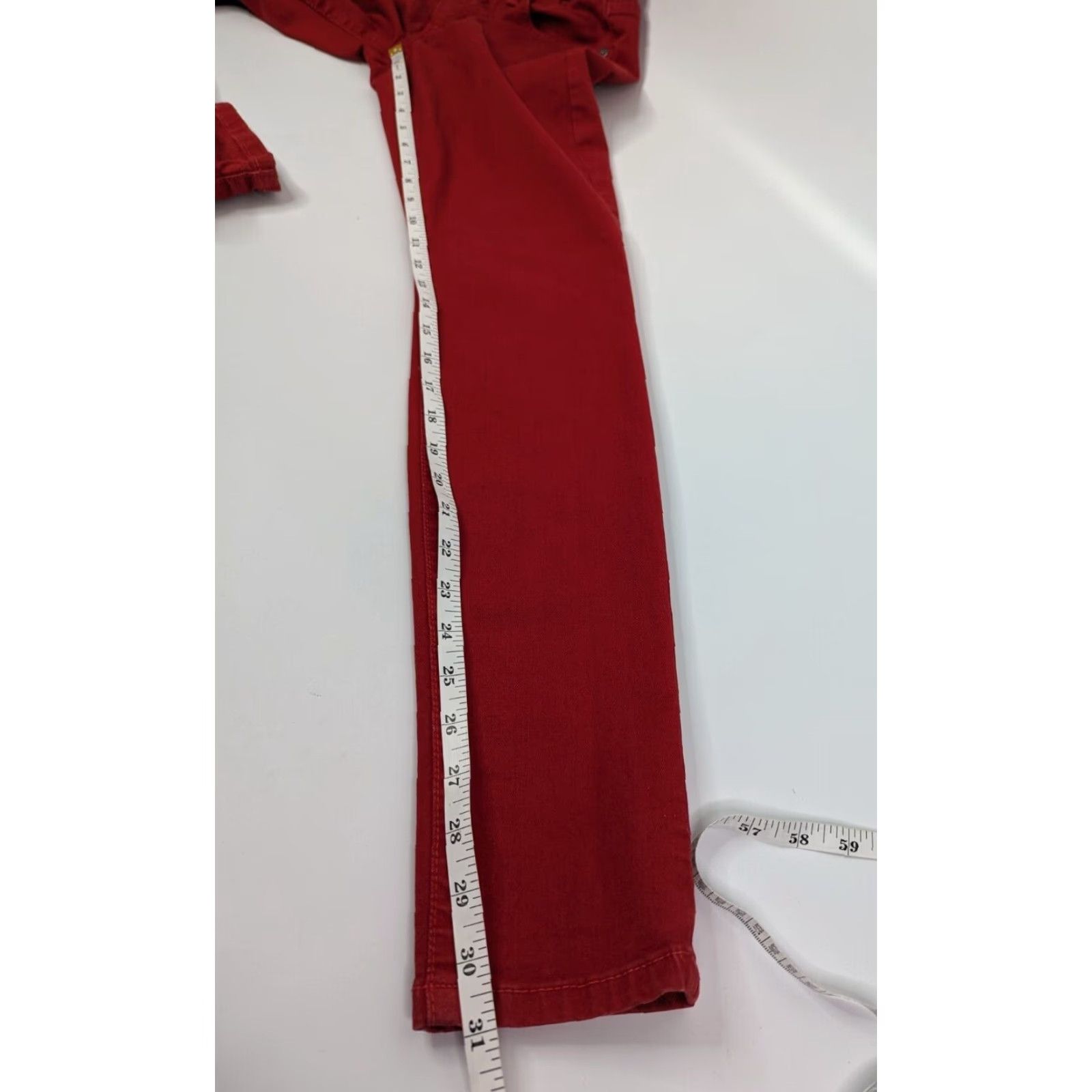 Vintage Joes Jeans Skinny Visionaire Rouge Red Denim Jeans Womens Size 28 Size 28" / US 6 / IT 42 - 6 Thumbnail