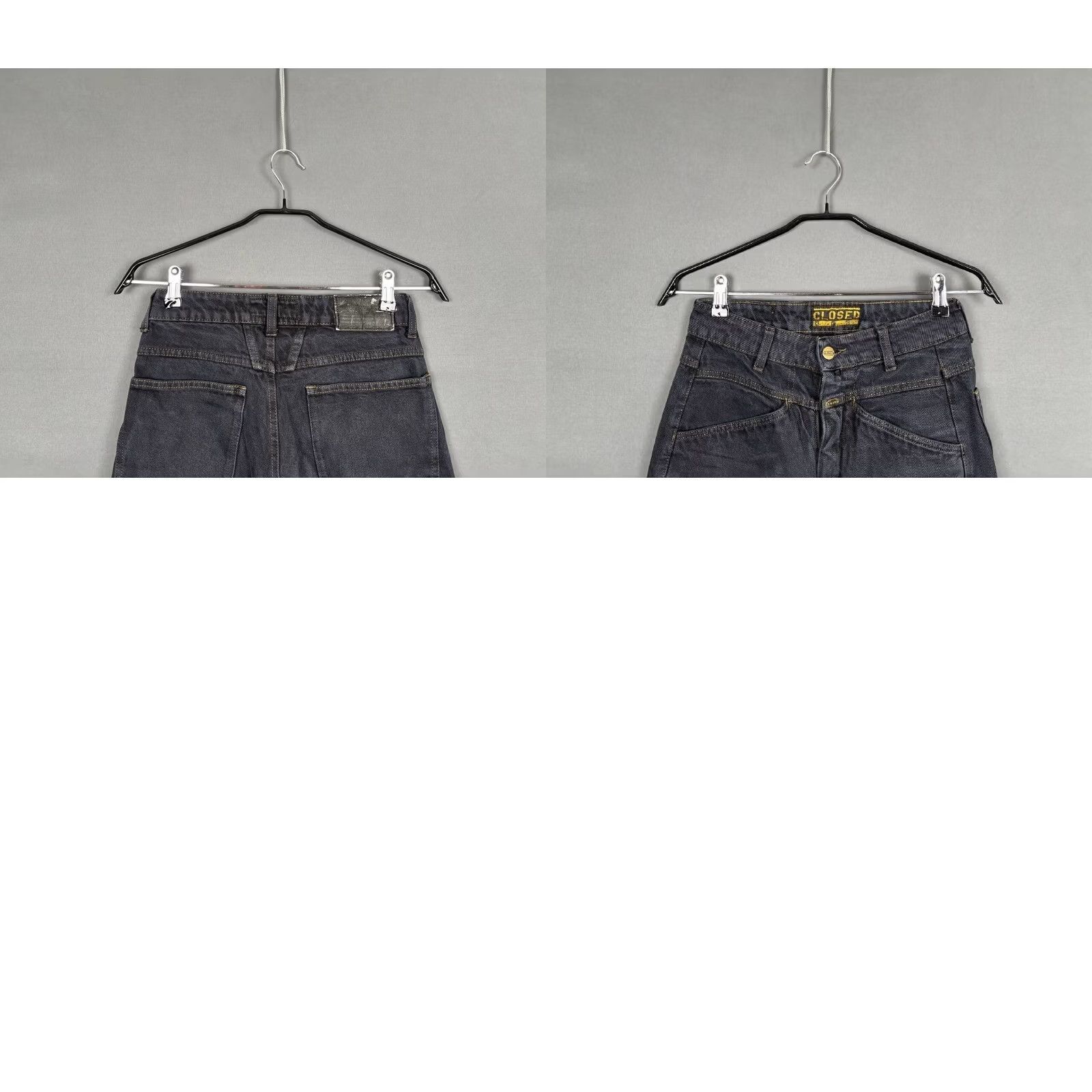 CLOSED Closed Black Denim Jeans 28 Straight Leg Stretch Belt Loop Women's Jeans Regular Size 28 Black Color Clothing Size 28" / US 6 / IT 42 - 8 Thumbnail