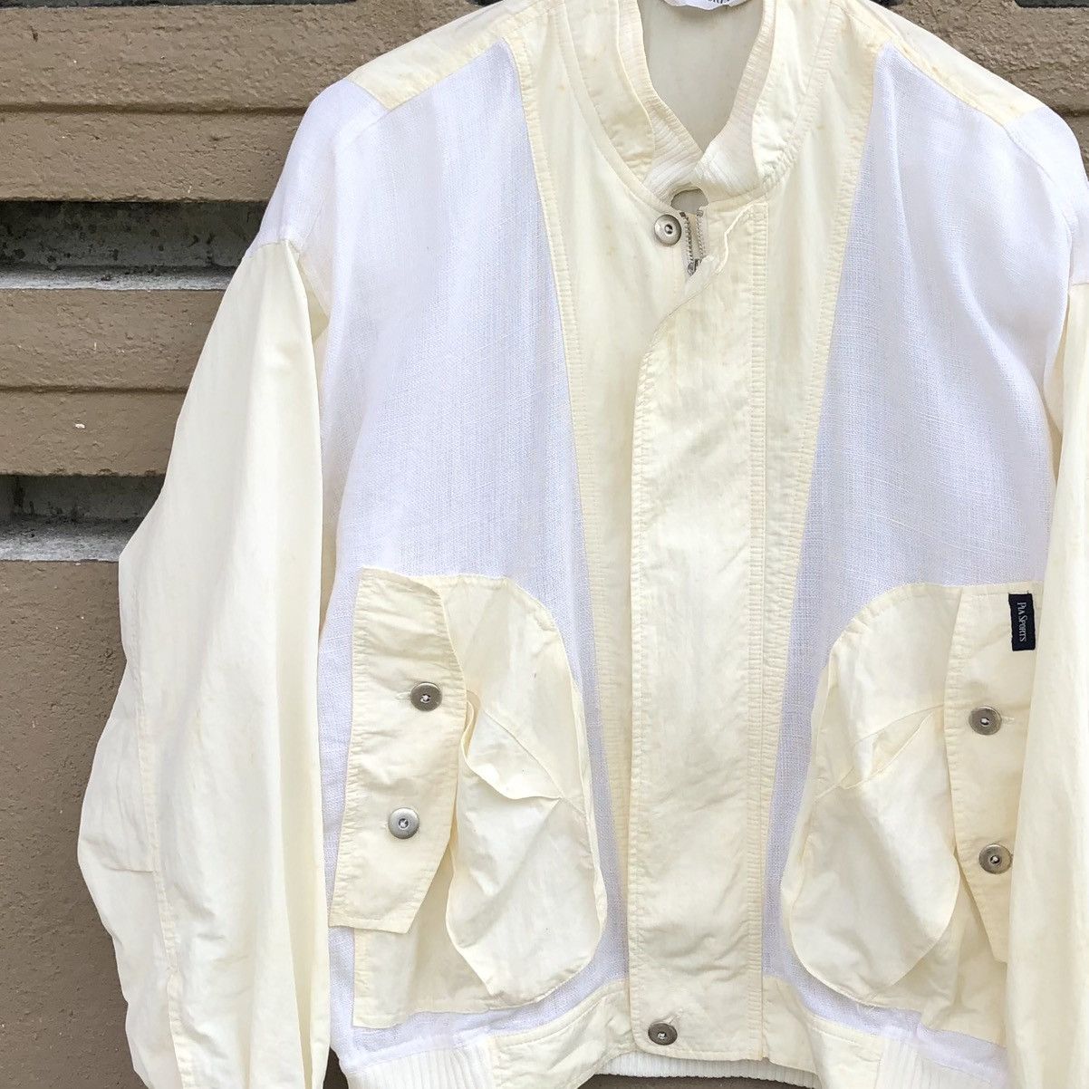 Vintage Vintage Pia Sport Racing Cargo pocket Bomber Jacket Size US L / EU 52-54 / 3 - 2 Thumbnail