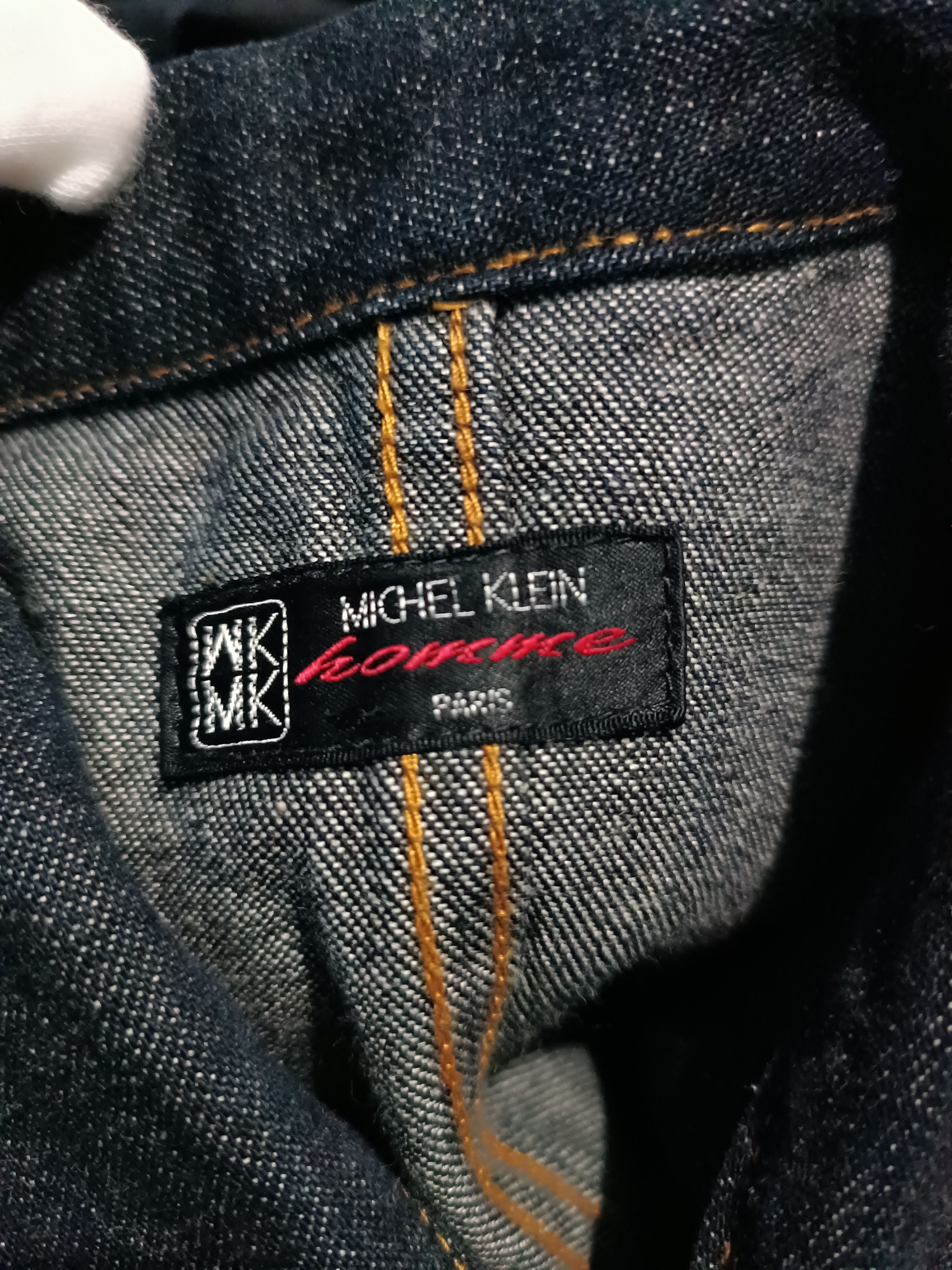 Designer × Michel Klein × Vintage Michael Klien Chore Jacket Raw Denim Size US L / EU 52-54 / 3 - 7 Thumbnail
