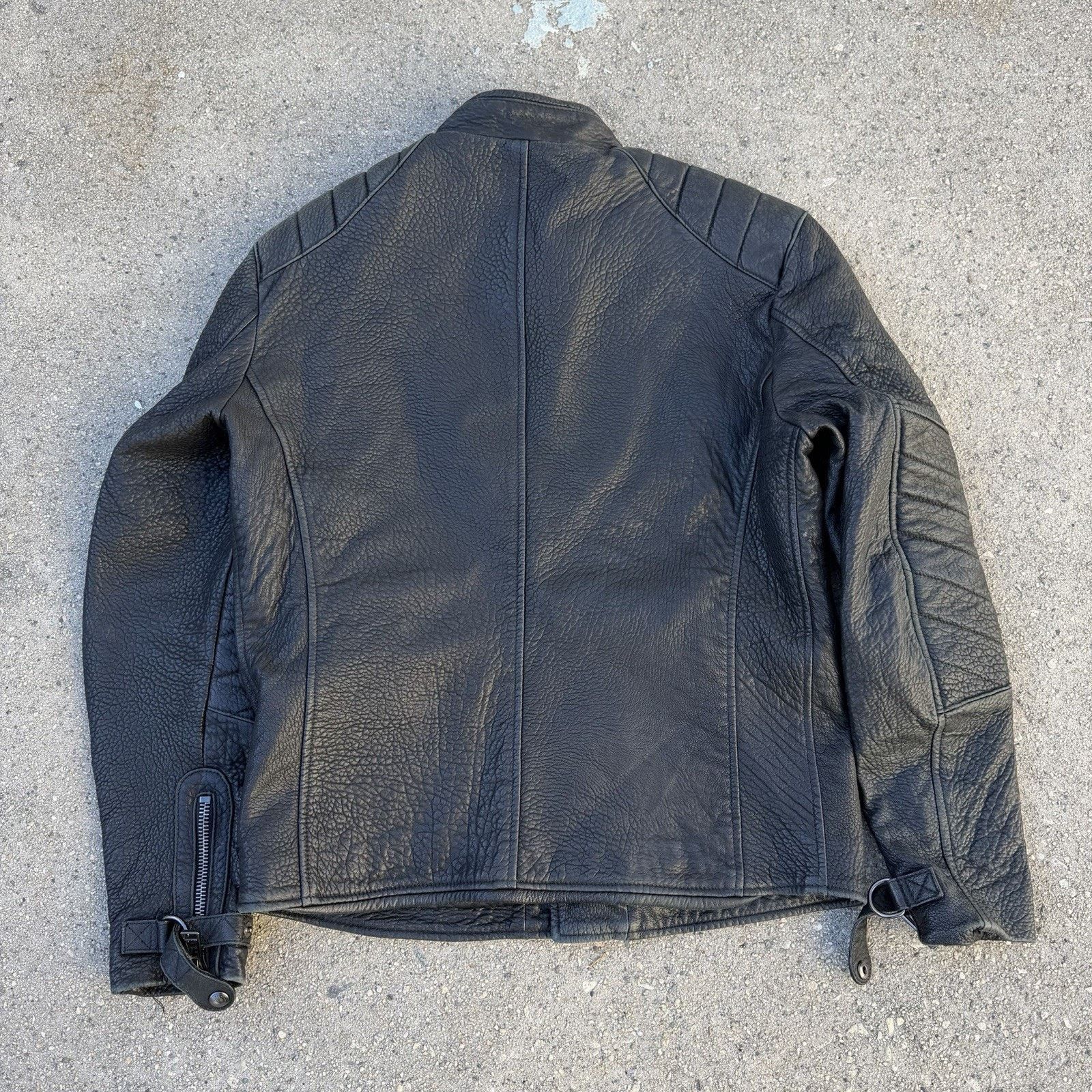 Belstaff × Leather Belstaff Black Biker Moto Kendal Leather Jacket Sz 56 Size US XXL / EU 58 / 5 - 5 Thumbnail