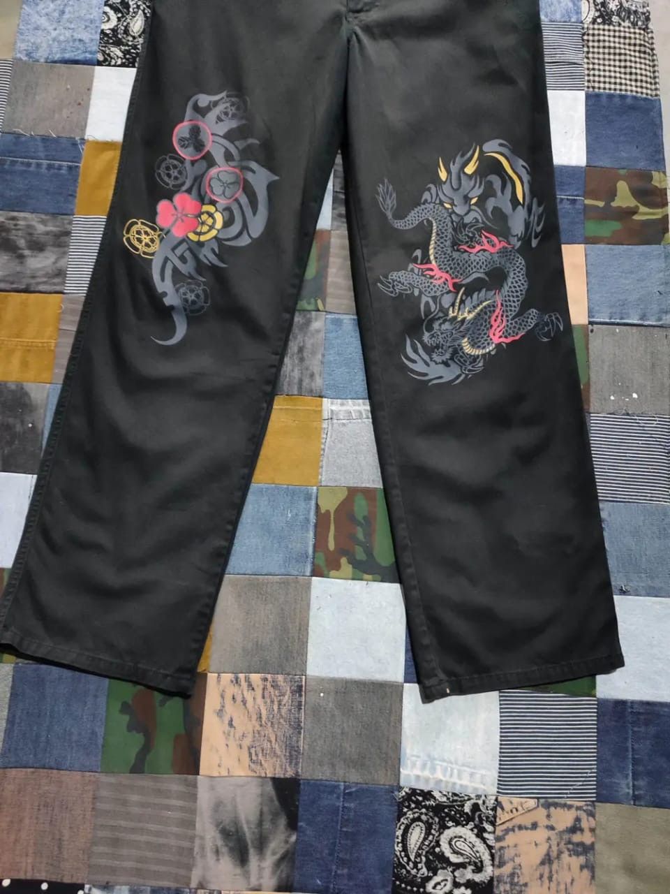 Japanese Brand Amore Puro Dragon Pants Size US 32 / EU 48 - 3 Thumbnail