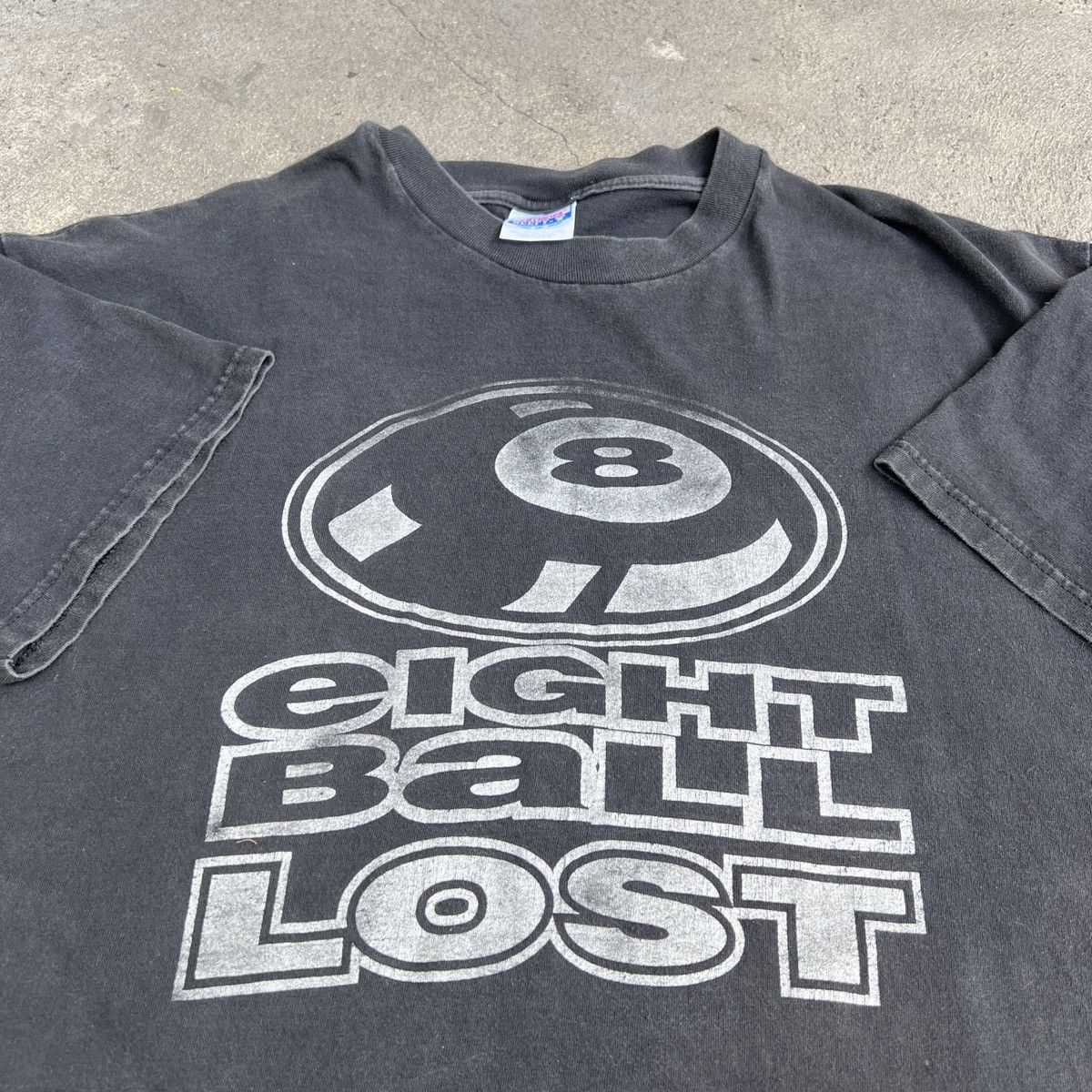 Rap Tees Very Rare Vintage 90s Eightball Lost Tee 2XL Faded hipop Size US XXL / EU 58 / 5 - 8 Thumbnail
