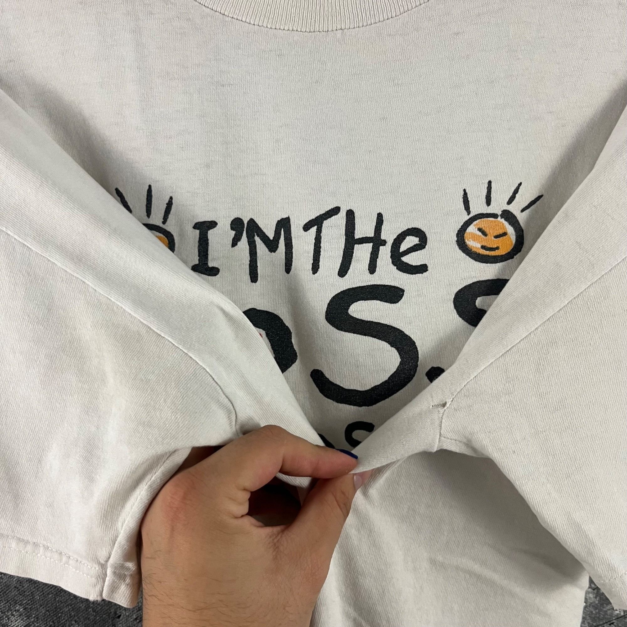 Vintage Vintage 90’s Humor script shirt Size US L / EU 52-54 / 3 - 4 Thumbnail