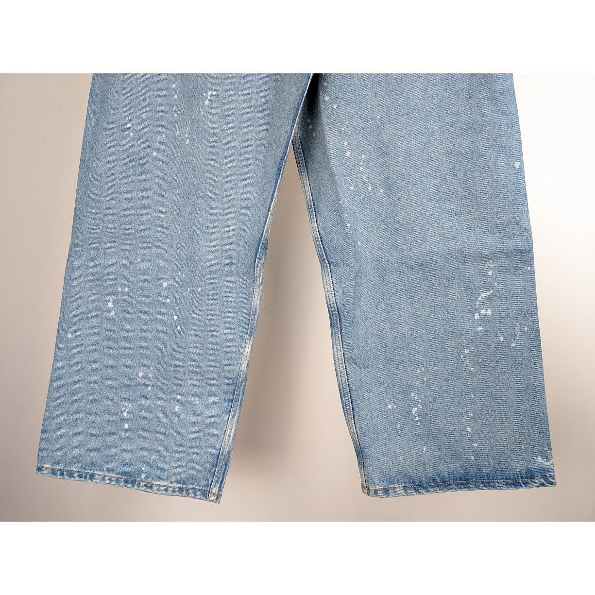 Off-White o1rshd1 Paint Wide Leg Tapered Jeans in Blue Size US 36 / EU 52 - 14 Thumbnail