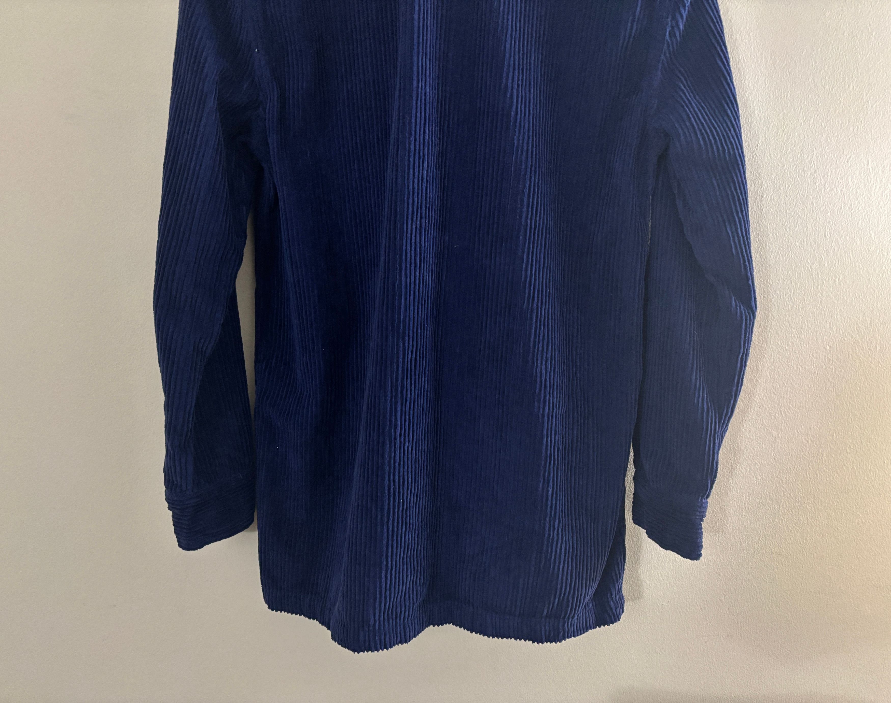 Benson $225 Corduroy Blue Snap Button Overshirt Shirt Jacket Size US S / EU 44-46 / 1 - 12 Thumbnail