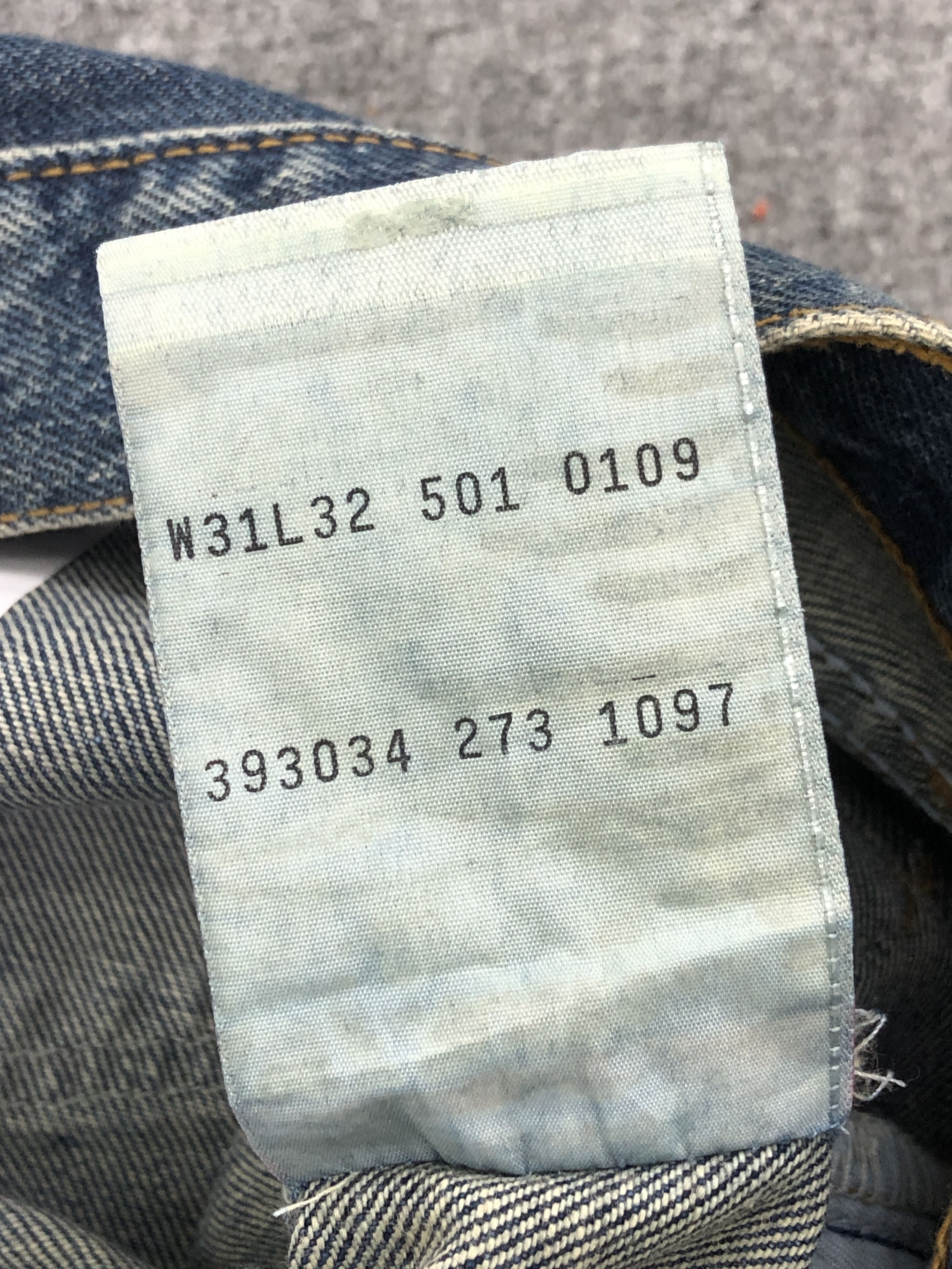 Levi's × Vintage Denim Blue Vintage 90s Levi's 501 Jeans Size US 30 / EU 46 - 8 Thumbnail