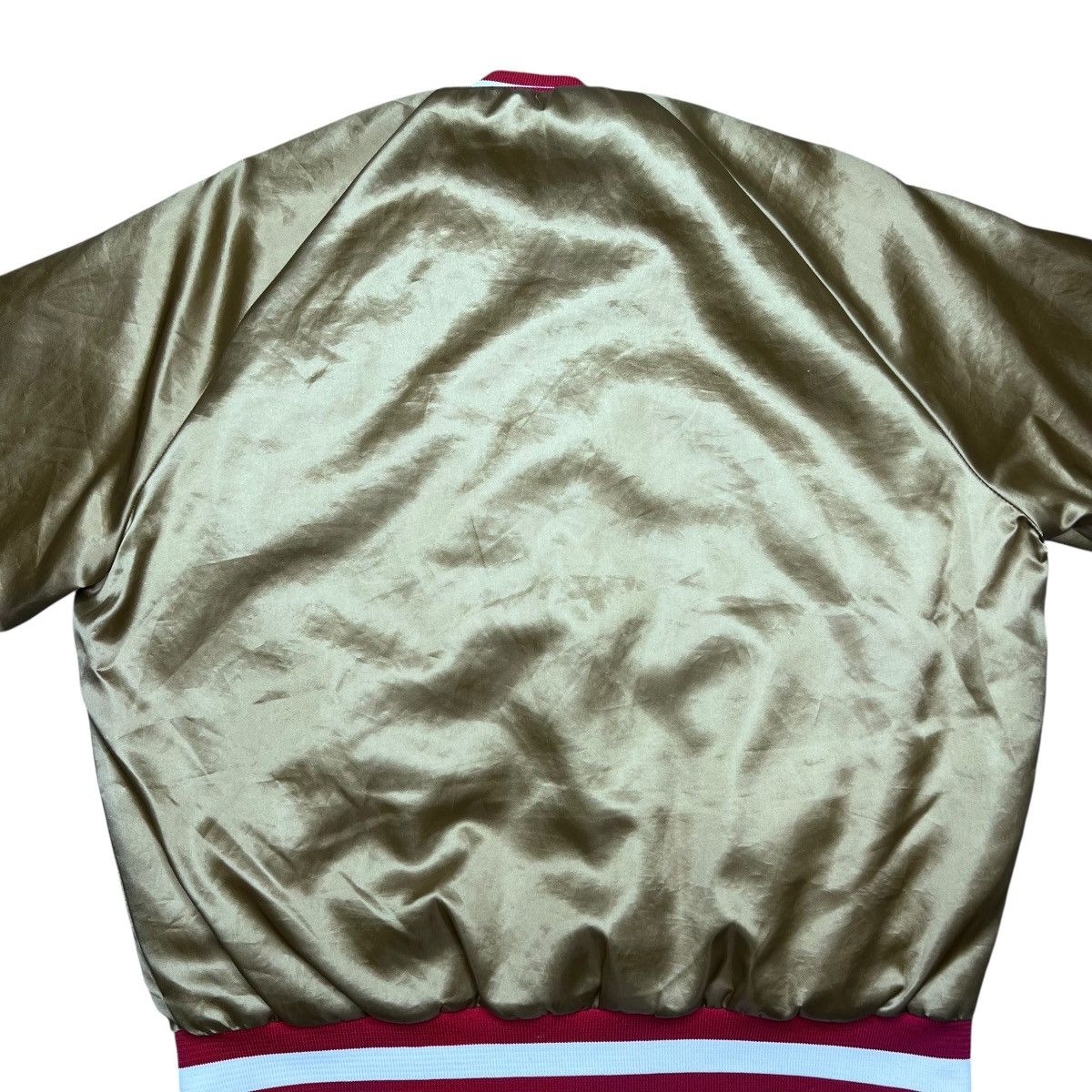NFL San Francisco 49ers Chalk Line Plain Back Satin Jacket