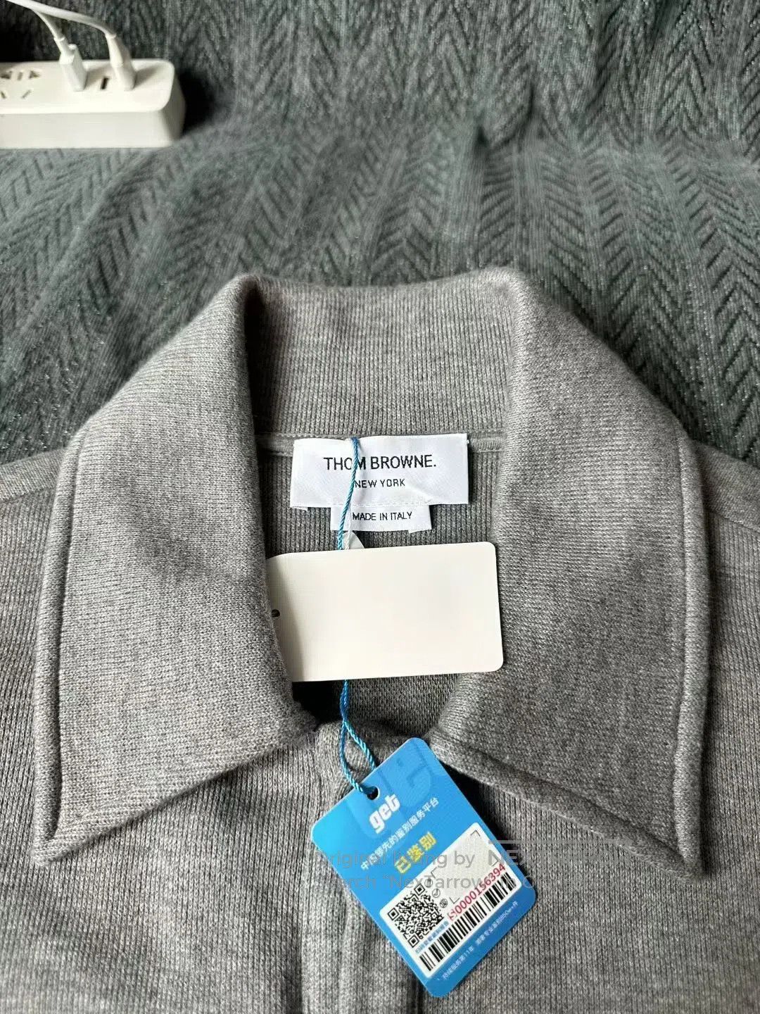 Thom Browne Thom Browne Grey Knit Shirt Jacket| Size US M / EU 48-50 / 2 - 3 Thumbnail