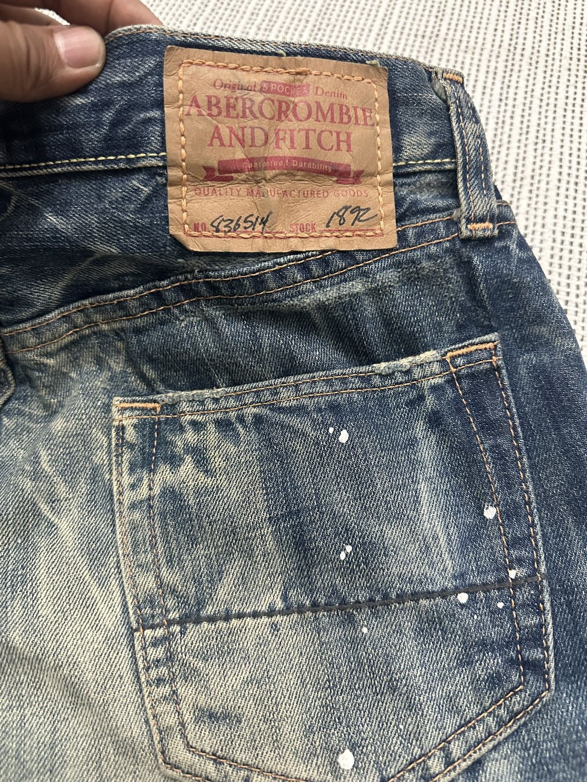 Abercrombie & Fitch 🔥Rare !!! ABERCROMBIE&FITCH DISTRESSED JEANS Size US 32 / EU 48 - 12 Thumbnail