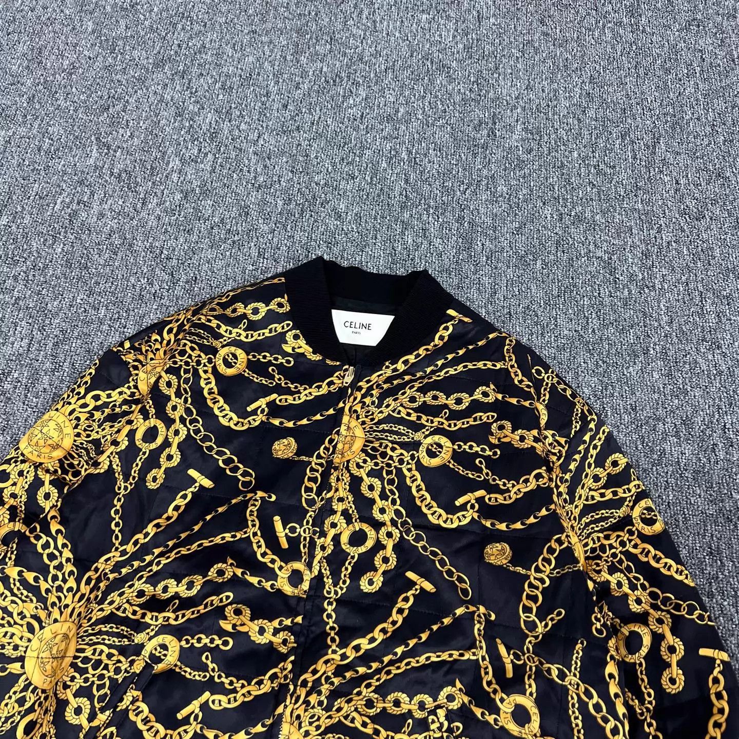 Celine Celine B&G Chain Print Varsity Jacket 38 99 New Size XS / US 0-2 / IT 36-38 - 3 Thumbnail