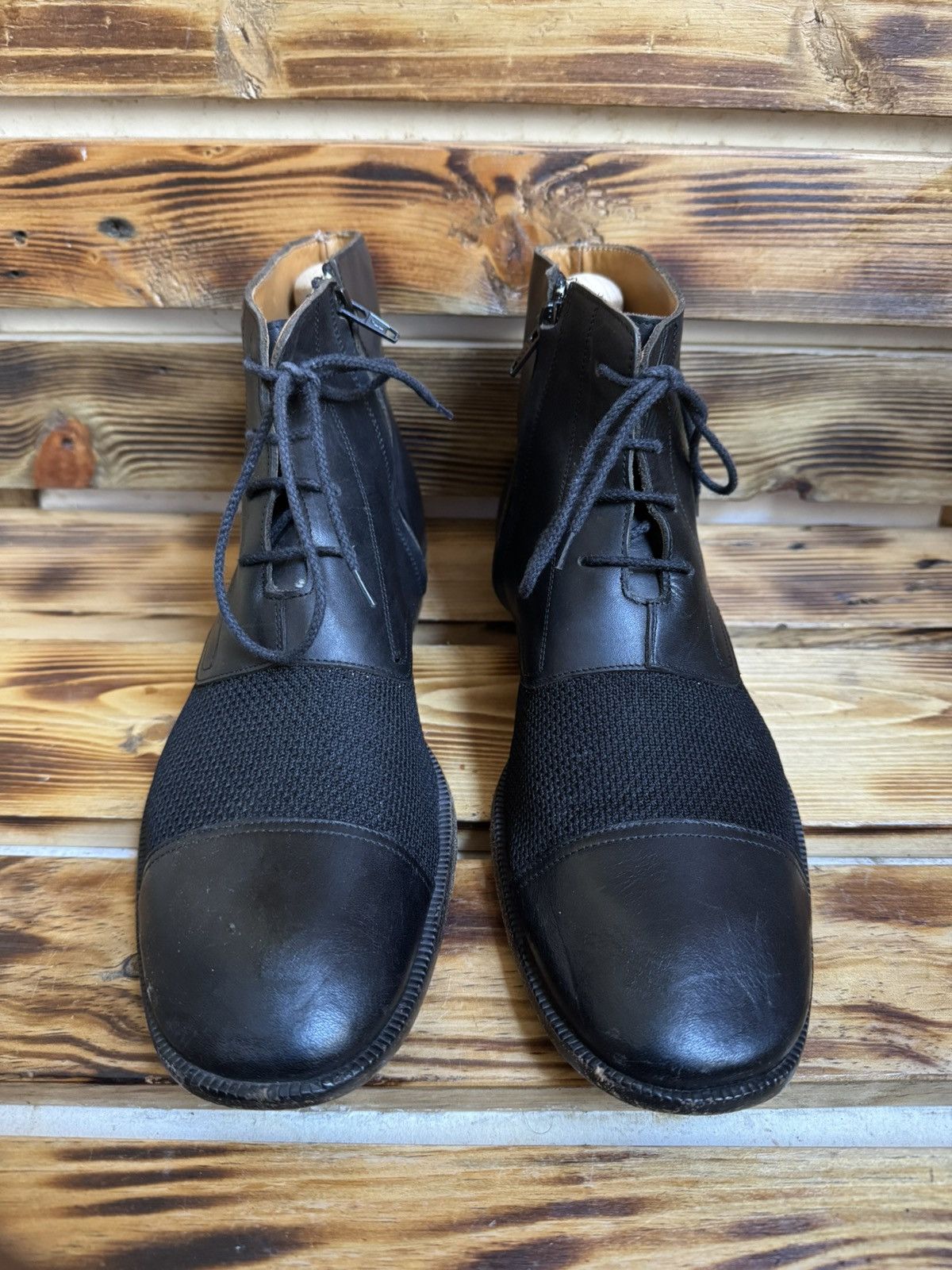 Maison Margiela mesh lace up ankle boots Size US 9.5 / EU 42-43 - 4 Thumbnail