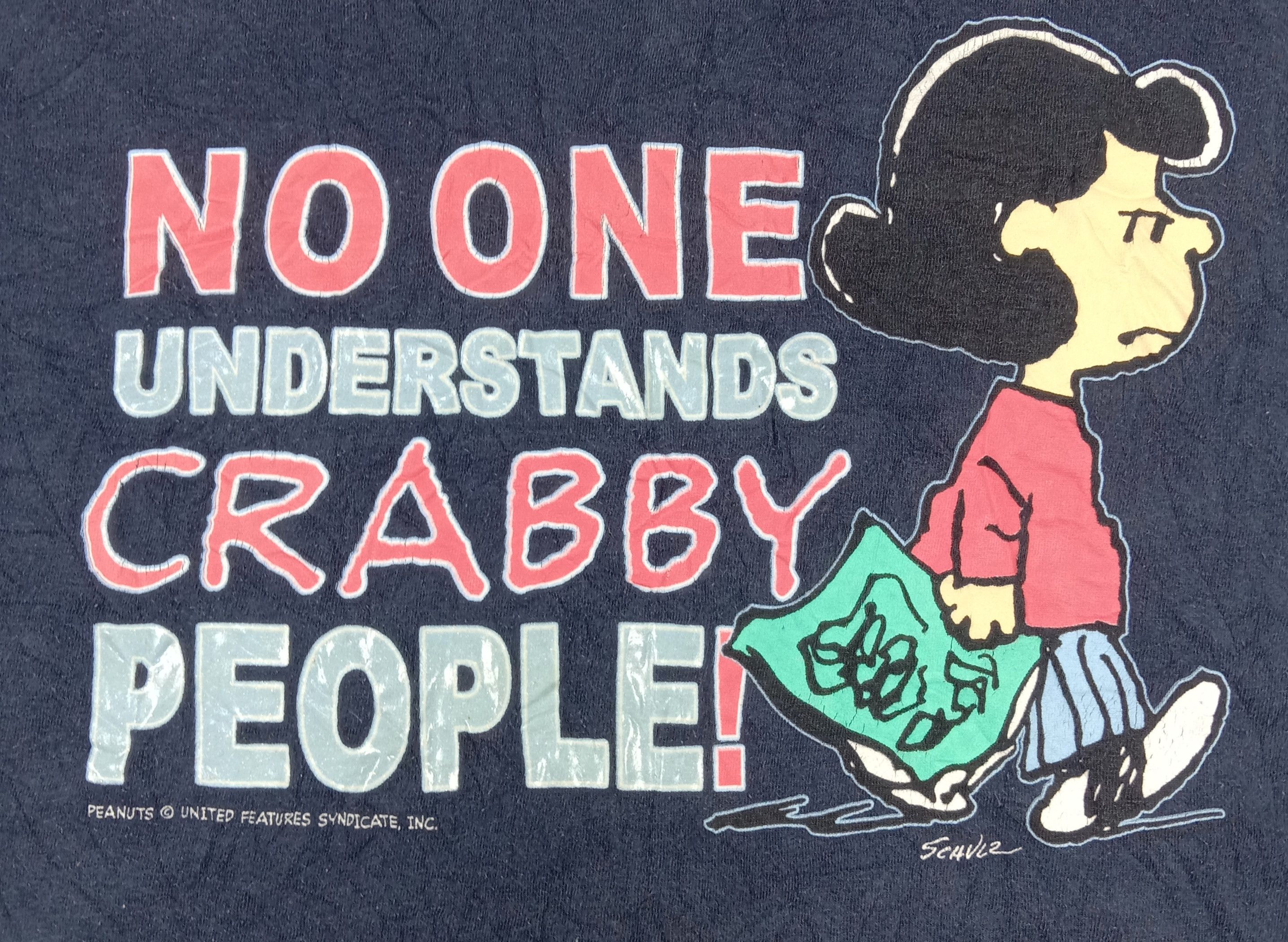 Cartoon Network Vintage Peanuts Lucy Character T Shirt Size US XL / EU 56 / 4 - 2 Thumbnail