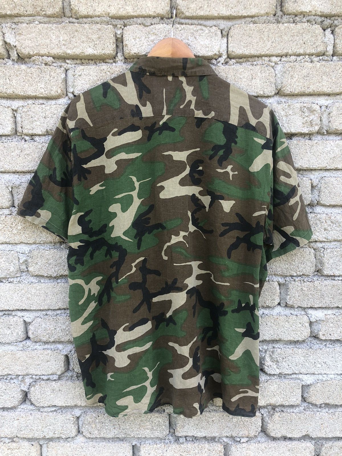 Vintage Vintage 80s Ranger Camo Army Button Up Shirts Size US XXL / EU 58 / 5 - 10 Thumbnail