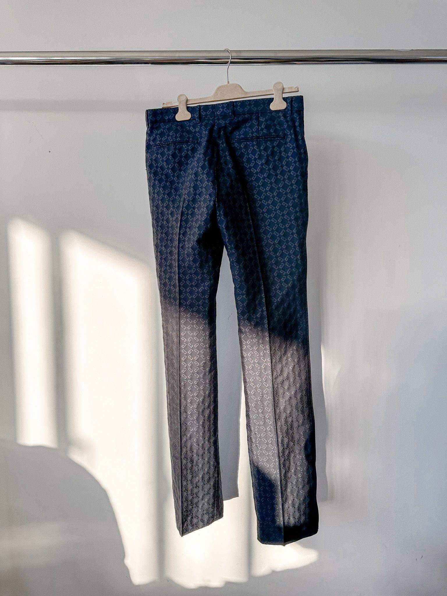 Givenchy Givenchy 4G-Logo Straight-Leg Wool and Silk-Blend Trousers Size 38R - 9 Thumbnail