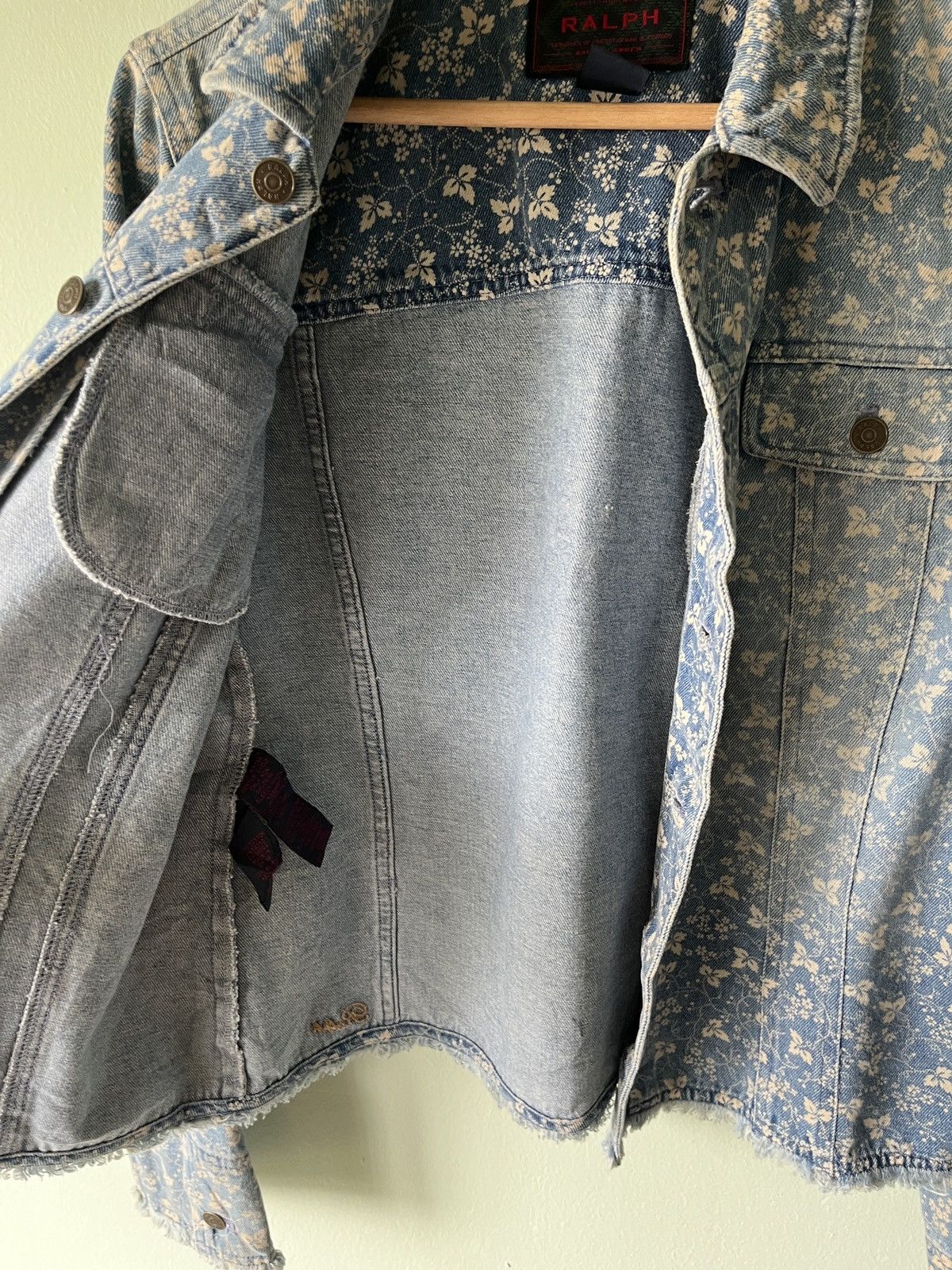 Designer × Ralph Lauren × Vintage Ralph Lauren Denim Jacket Women Size M / US 6-8 / IT 42-44 - 16 Thumbnail