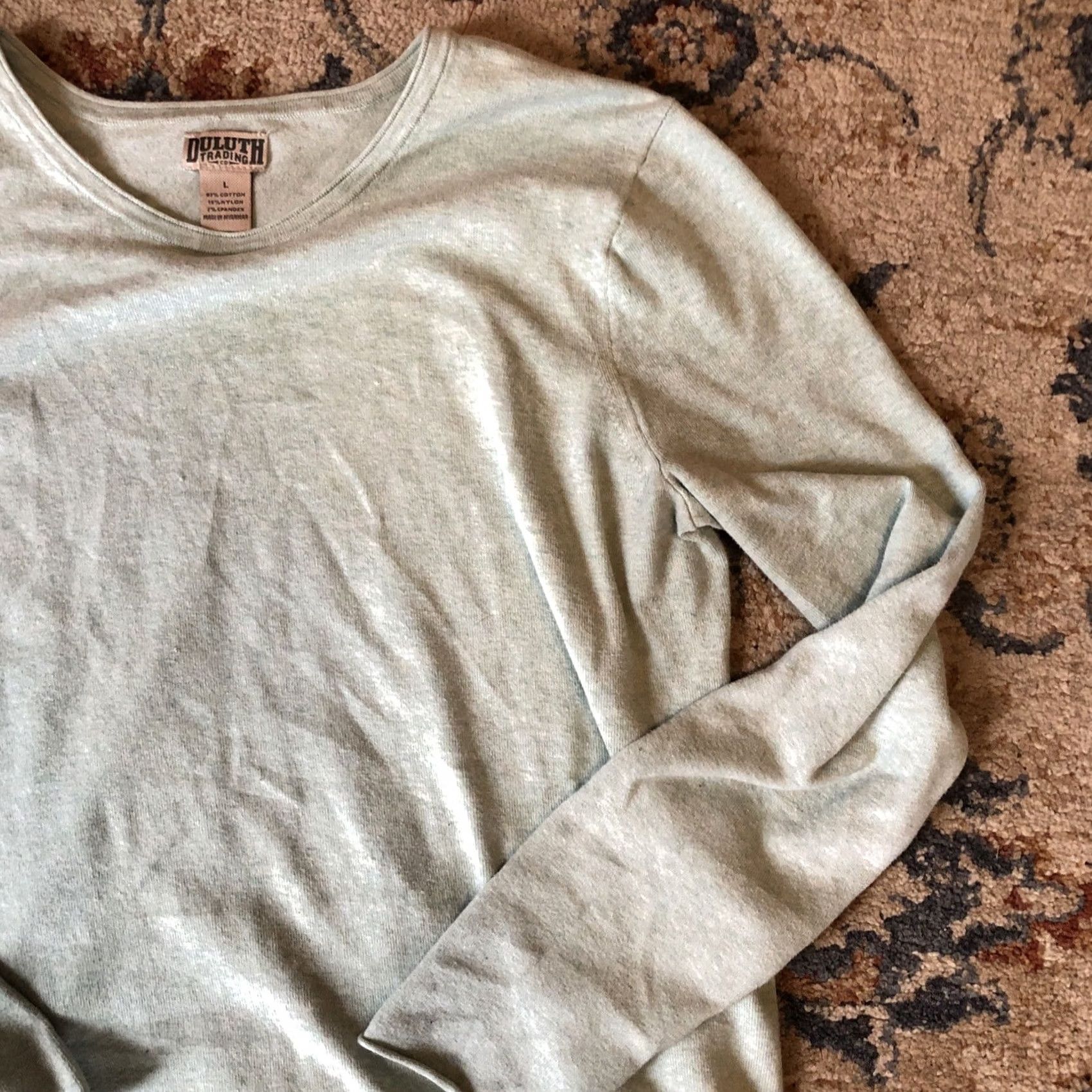 Vintage Duluth Sweatshirt Pullover Long Sleeve Green Cotton Blend Mens L Shirt Size US L / EU 52-54 / 3 - 4 Thumbnail