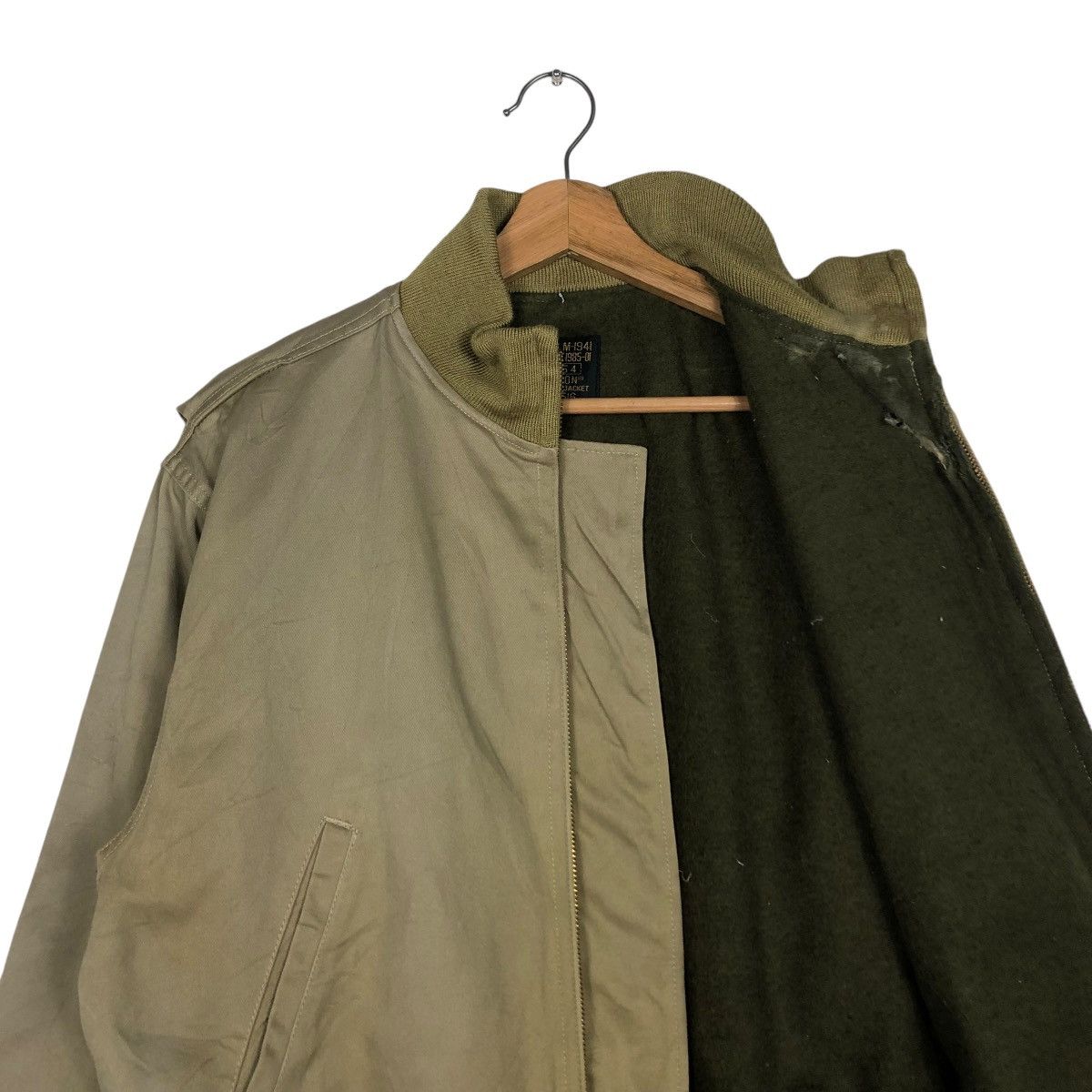 Vintage 🔥VINTAGE BOMBER TANKER JACKET M-1941 HOUSTON US SURPLUS Size US M / EU 48-50 / 2 - 12 Thumbnail
