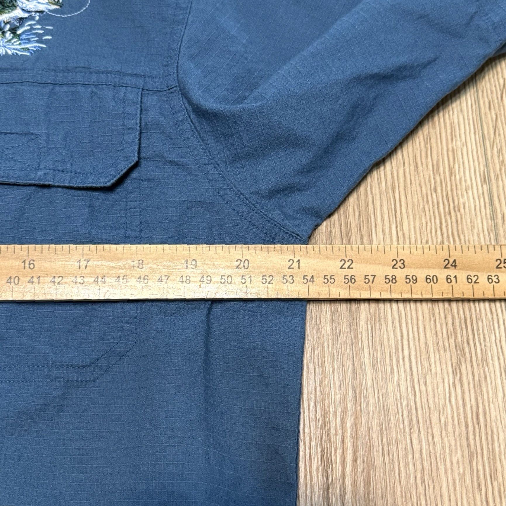 Vintage VINTAGE Red Head Brand Men’s Short Sleeve Button-Up Shirt M Blue Pockets Embroidered Fish Size US M / EU 48-50 / 2 - 6 Thumbnail