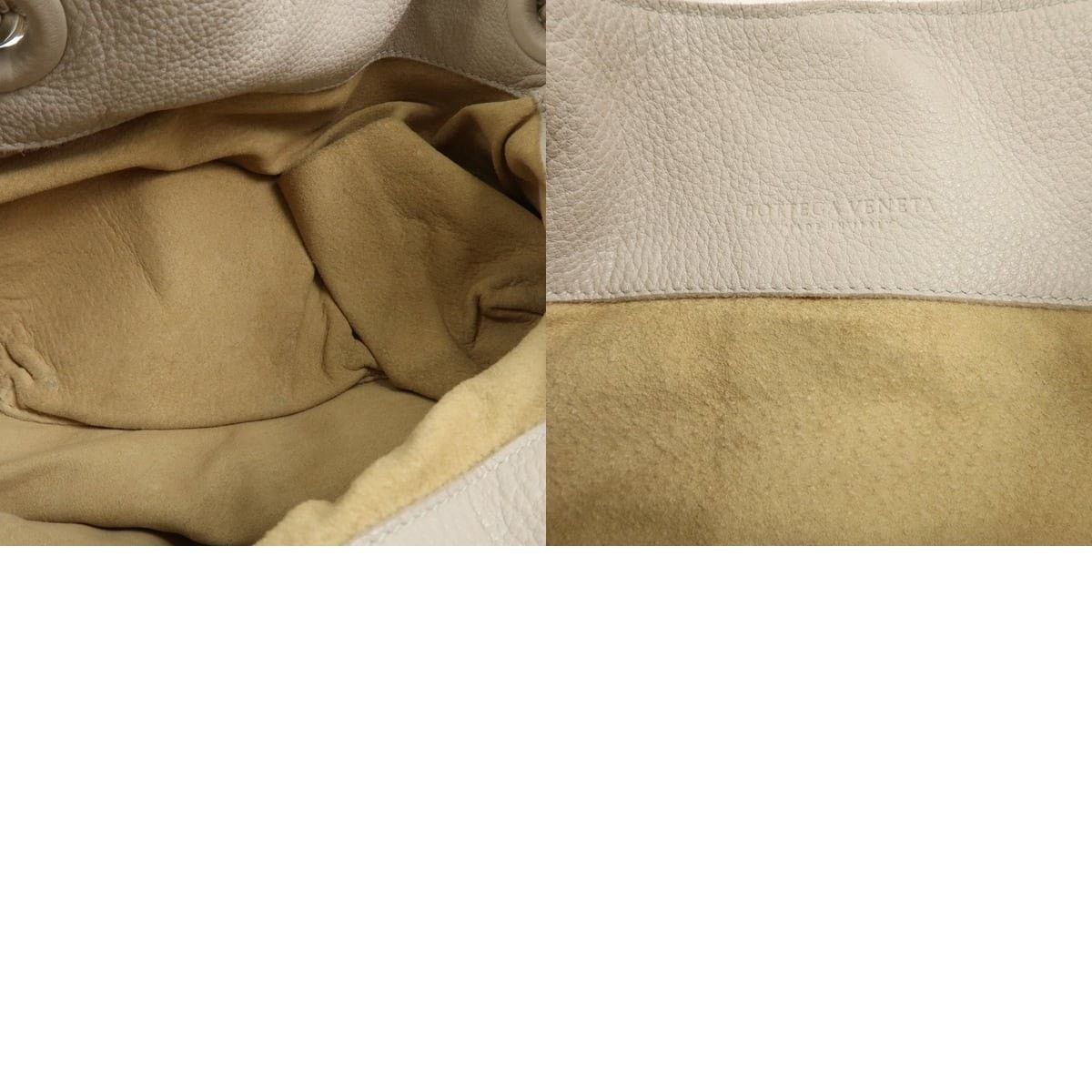 Bottega Veneta Bottega Veneta Calfskin Shoulder Bag Cream Size ONE SIZE - 8 Thumbnail