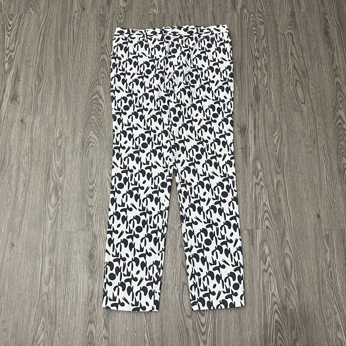 Jil Sander Jill Sander Kanvas Pant Abstract All Over Print Size US 38 / EU 54 - 1 Thumbnail