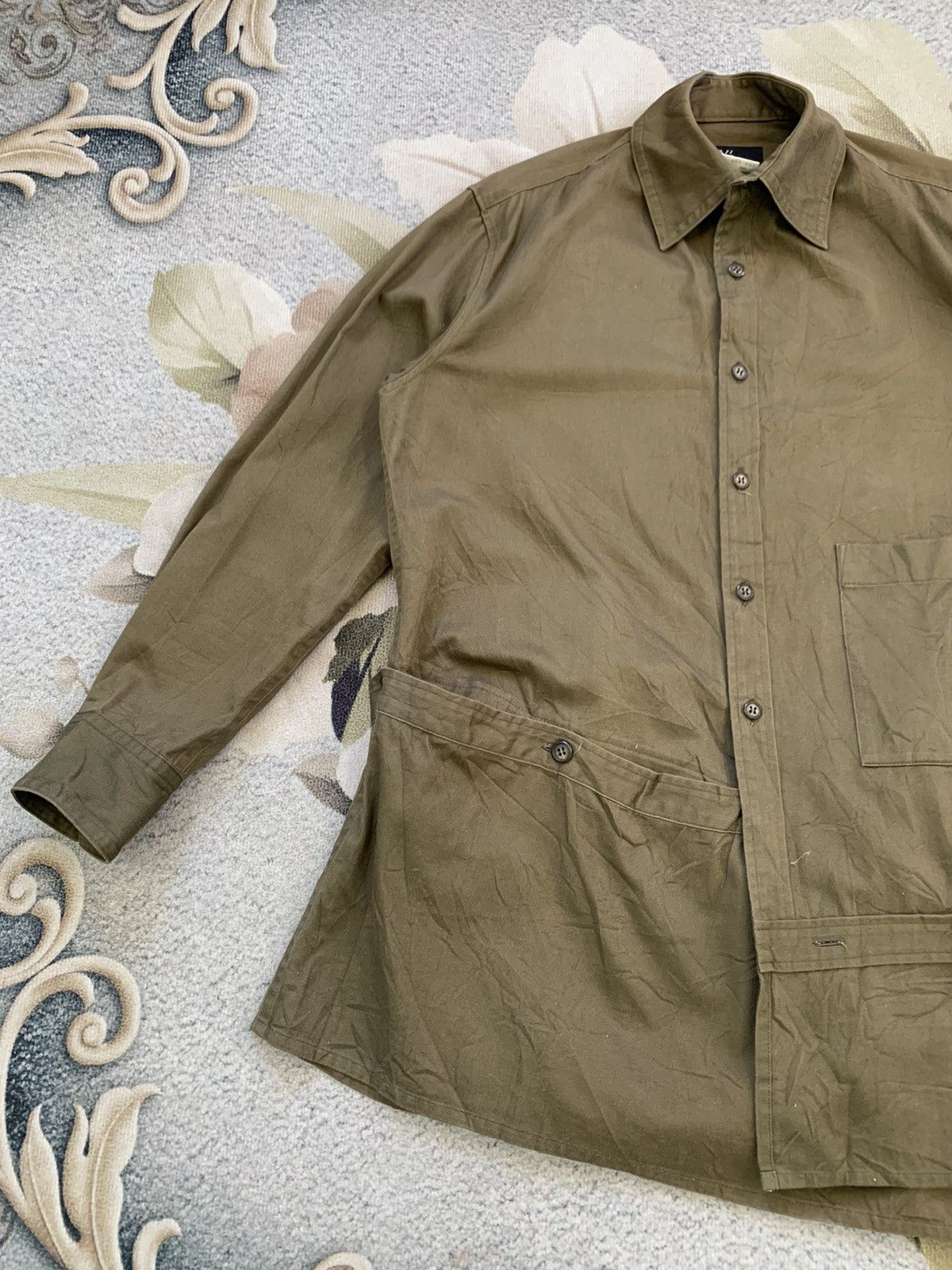 Yohji Yamamoto Y's Yohji Yamamoto Military Girth Style Shirt Jacket Size US M / EU 48-50 / 2 - 4 Thumbnail