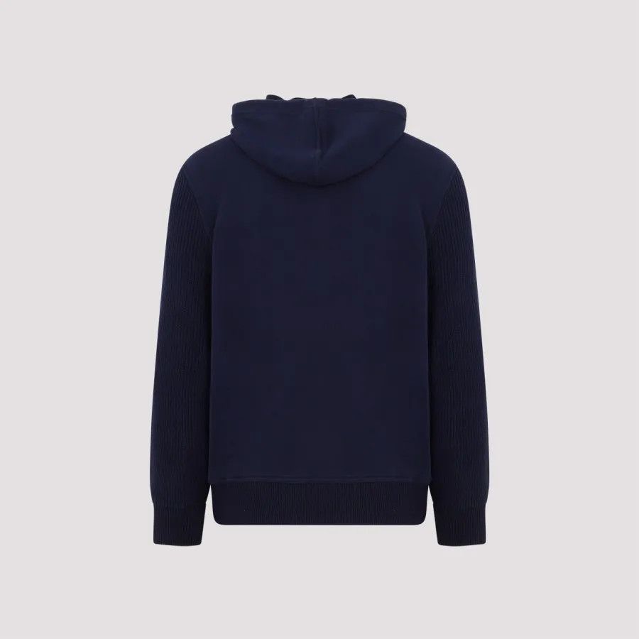 Brunello Cucinelli Hoodie in Navy Blue Size US M / EU 48-50 / 2 - 2 Thumbnail
