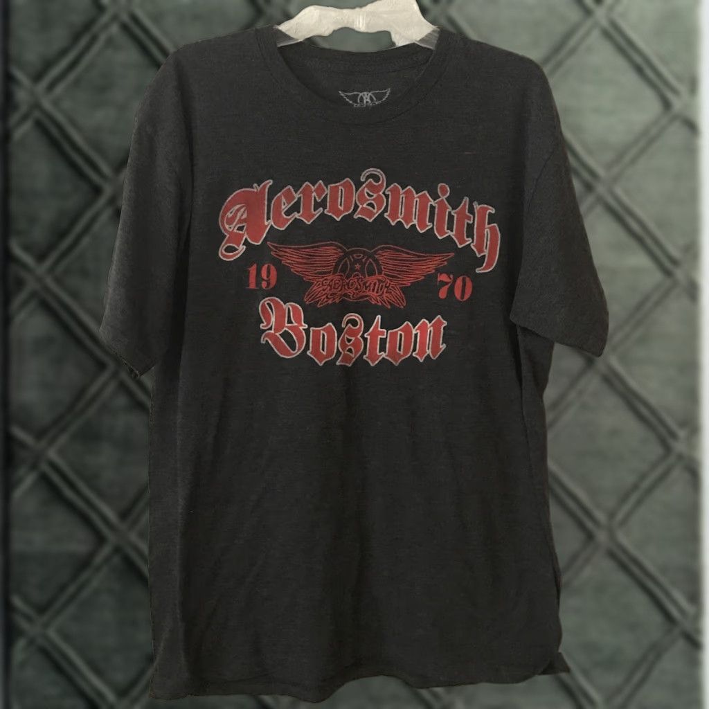 Aerosmith Aerosmith Wings Logo T-Shirt Men's M Black Red Merchandising B851 Size US M / EU 48-50 / 2 - 1 Thumbnail
