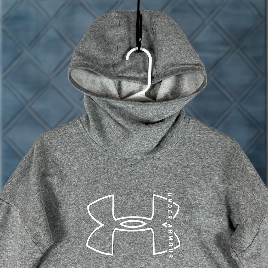 Under Armour VINTAGE Under Armour Hoodie Shirt Womens XS Gray Logo Pullover Mock Neck Activewear Size XS / US 0-2 / IT 36-38 - 1 Thumbnail
