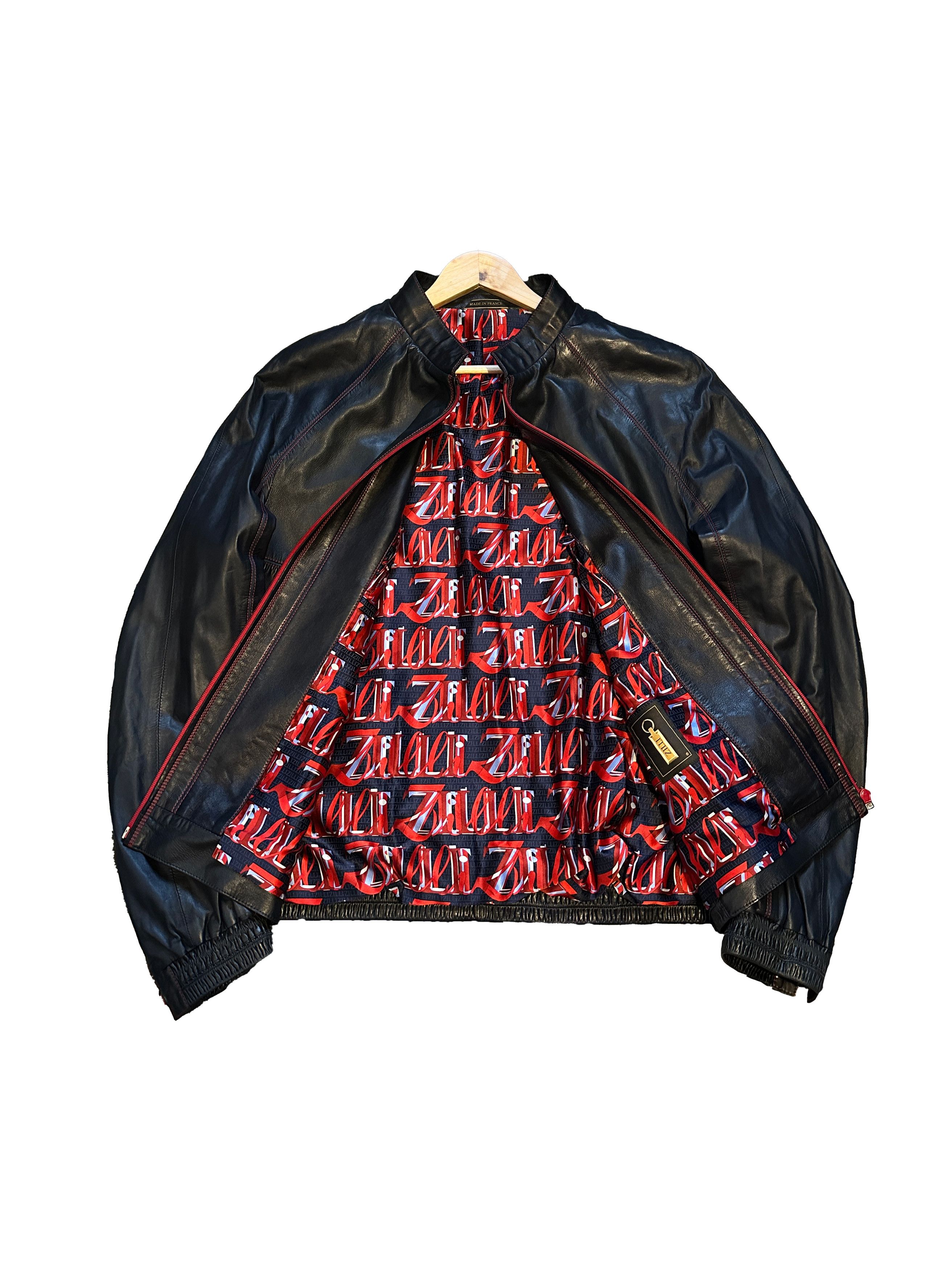 Zilli RRP 7000$ Zilli bomber leather jacket France lambskin silk Size US XL / EU 56 / 4 - 2 Thumbnail