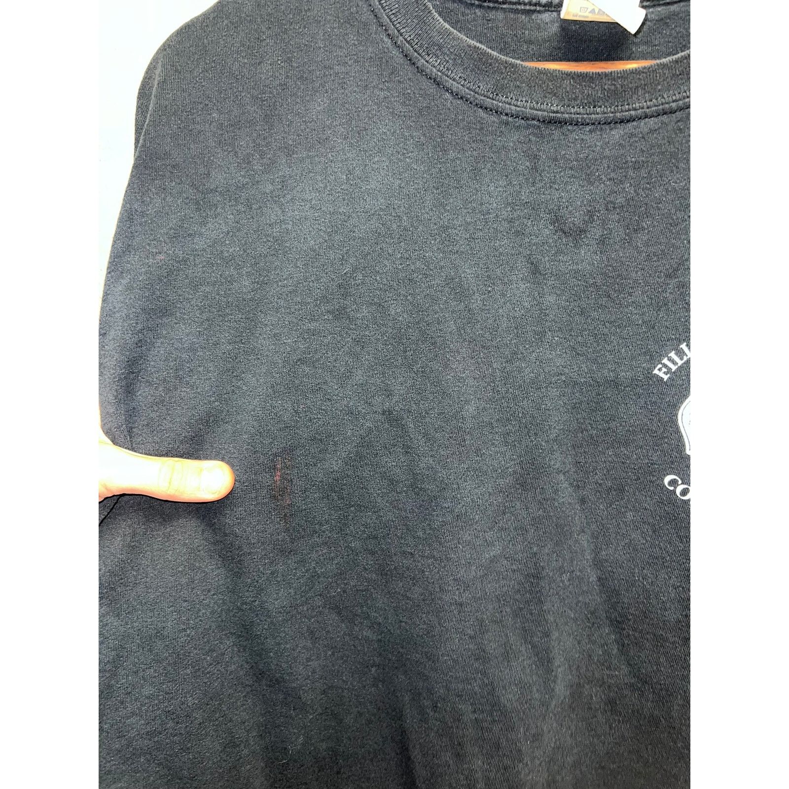 Gildan Vintage Fill The Boot Fire Fighter Shirt MDA Black Tee VTG X Size US XL / EU 56 / 4 - 4 Thumbnail