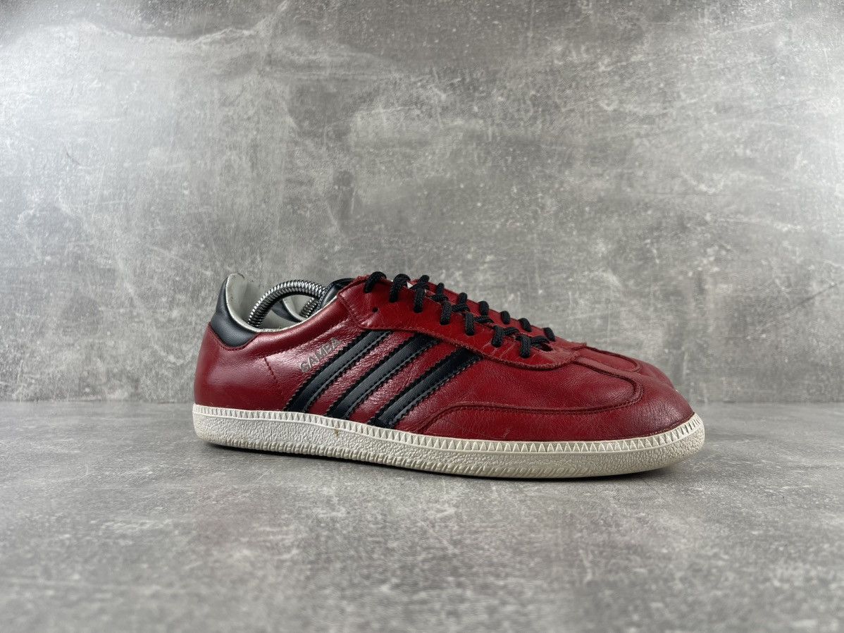 Adidas Adidas Vintage Rare Samba OG PRB Red Black Leather Sneakers Size US 8.5 / EU 41-42 - 2 Thumbnail