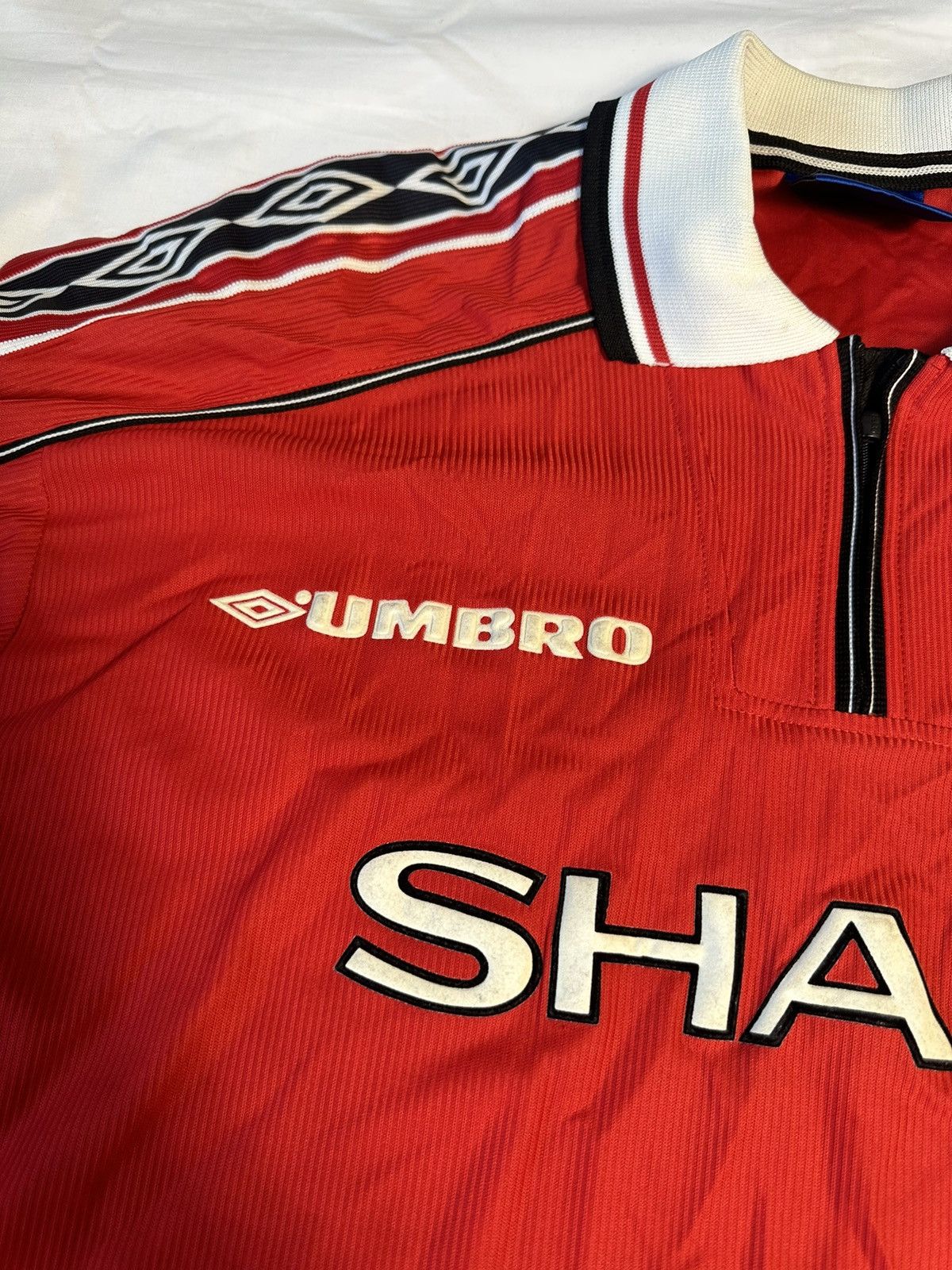 Umbro VERY RARE Beckham Vintage Manchester United jersey 1998 home Size US M / EU 48-50 / 2 - 4 Thumbnail