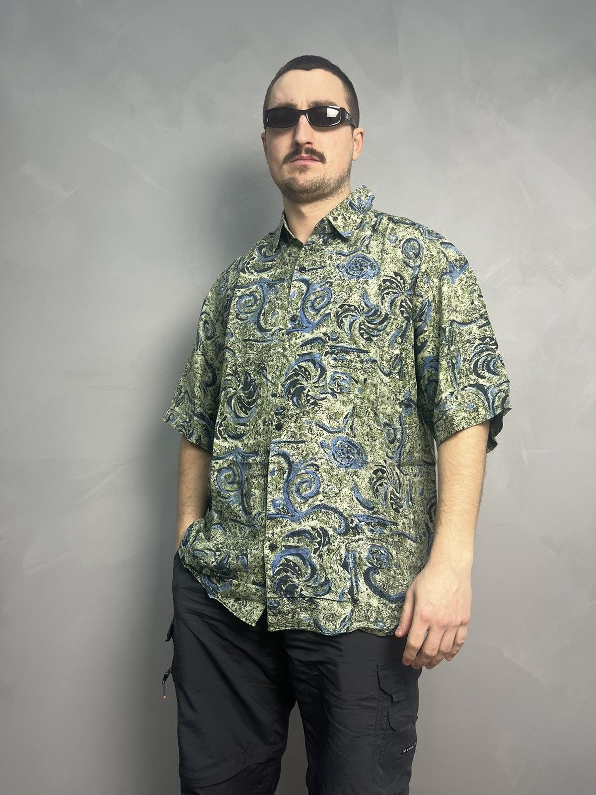 100% Silk aztek multicolour Summa crazy shirt