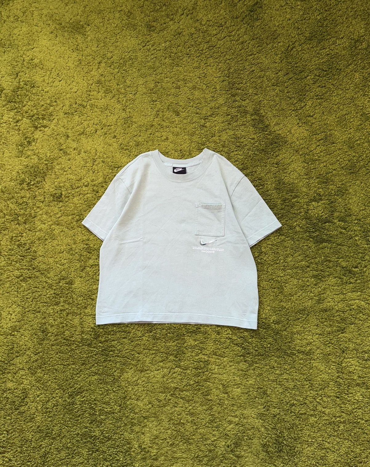 Designer × Nike Nike silver swoosh logo t-shirt Size S / US 4 / IT 40 - 1 Thumbnail