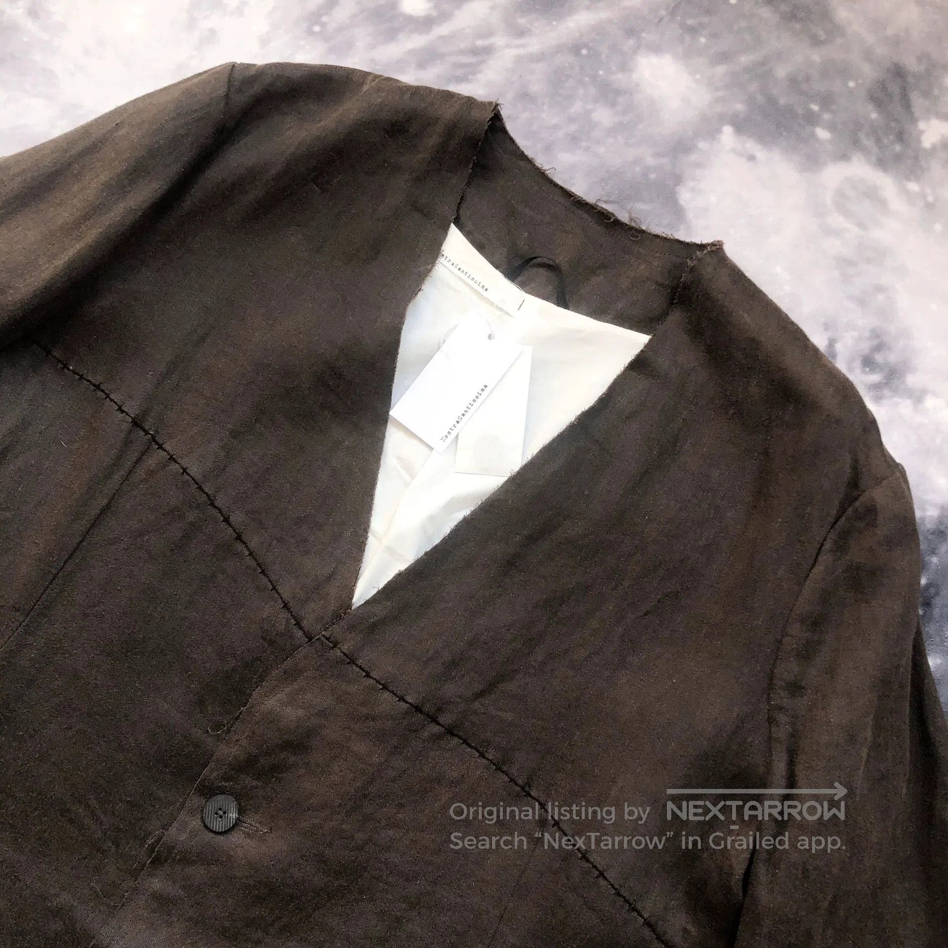 Nostra Santissima NostraSantissima Men's Collarless Irregular Coat. Size US M / EU 48-50 / 2 - 2 Thumbnail