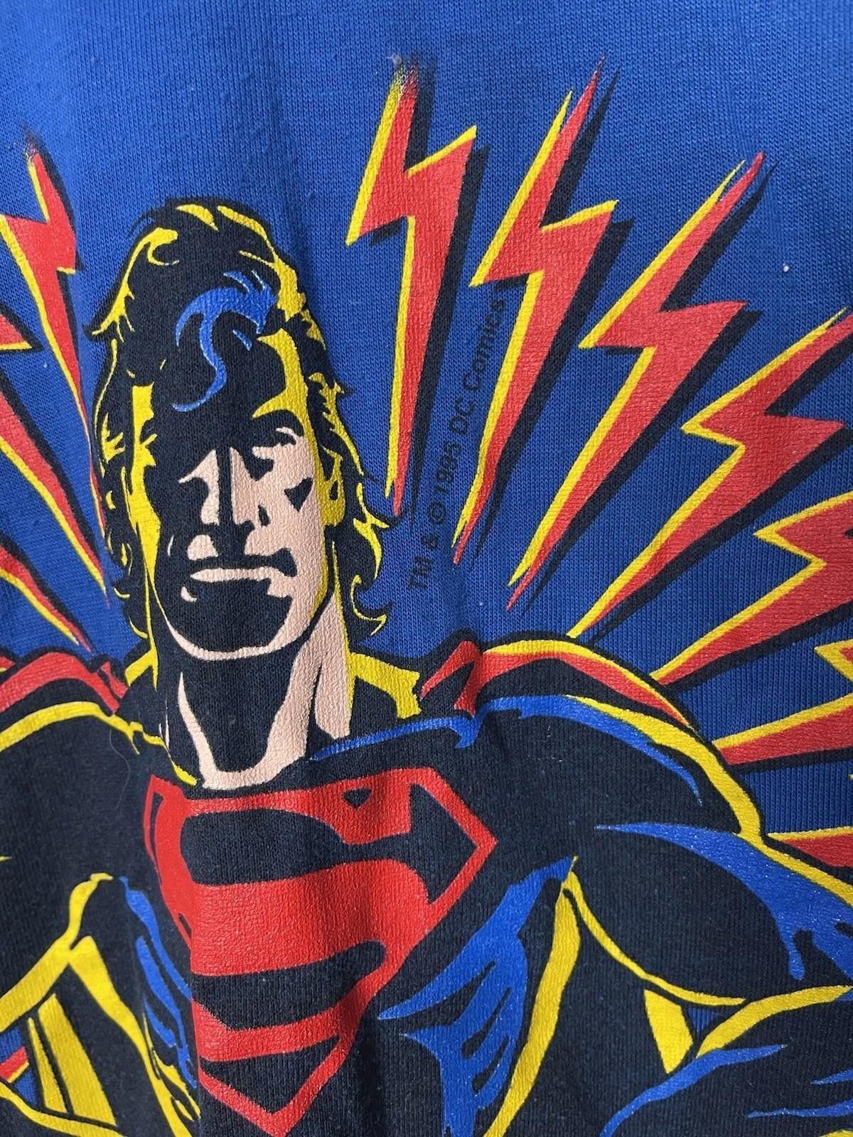 Other Vintage Batman Superman T Shirt USA Youth M? Single Stitch Size ONE SIZE - 2 Thumbnail