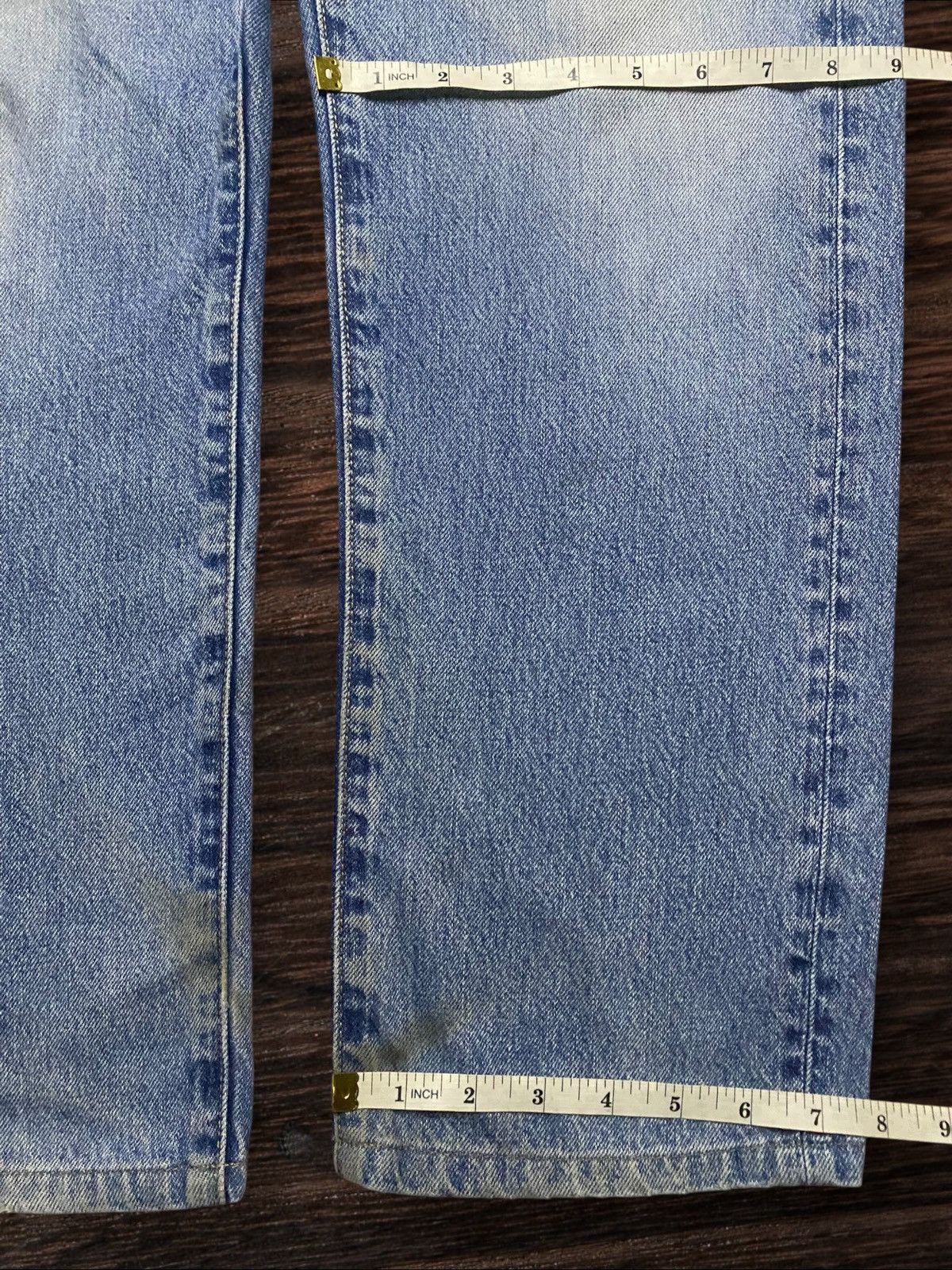 Helmut Lang × Uniqlo Vintage Japanese Brand Uniqlo Light Wash Loose Jeans Size US 32 / EU 48 - 13 Thumbnail