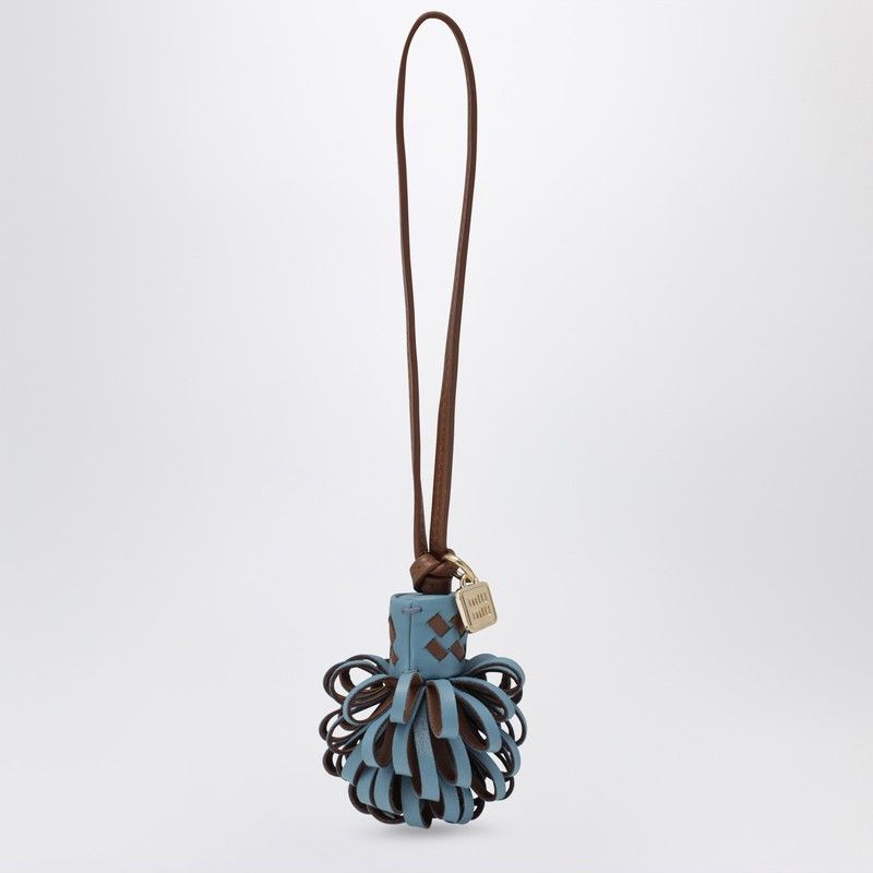 Miu Miu Blue/Brown Nappa Leather Charm