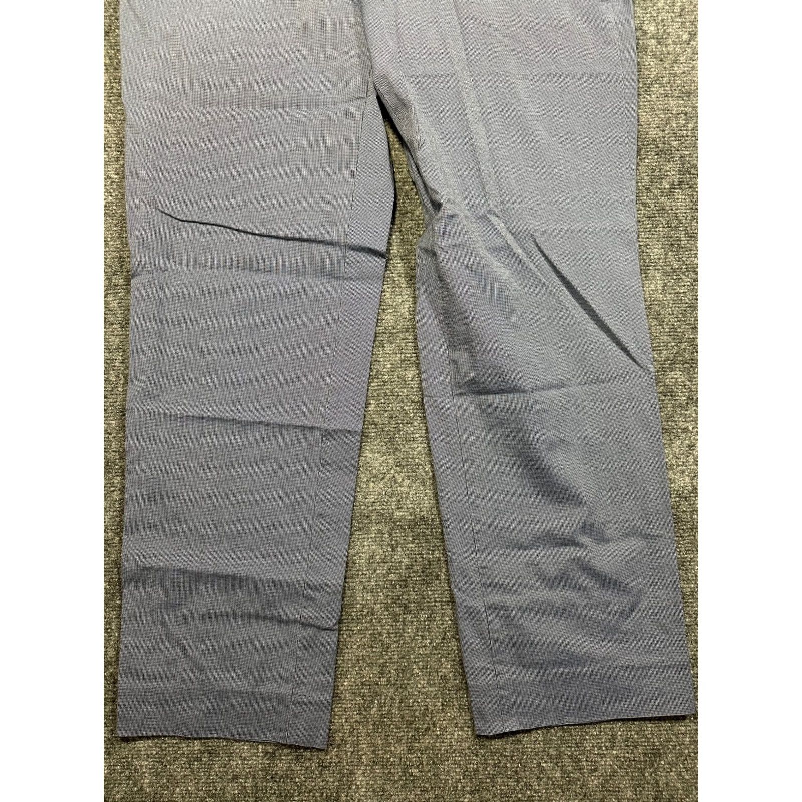 Banana Republic Banana Republic Mens 34 Slim Fit Dress Pants Blue Flat Straight Pockets Size US 34 / EU 50 - 2 Thumbnail