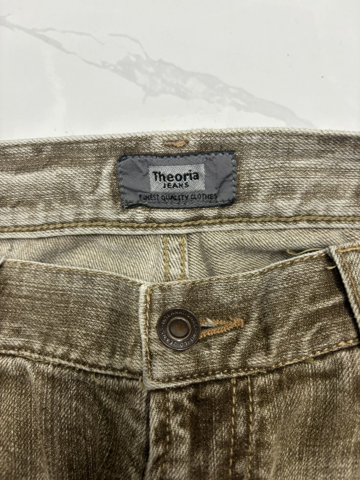 Hysteric Glamour × Japanese Brand 🔥SICK WASHED BROWN THEORIA DENIM PANTS Size US 30 / EU 46 - 10 Thumbnail