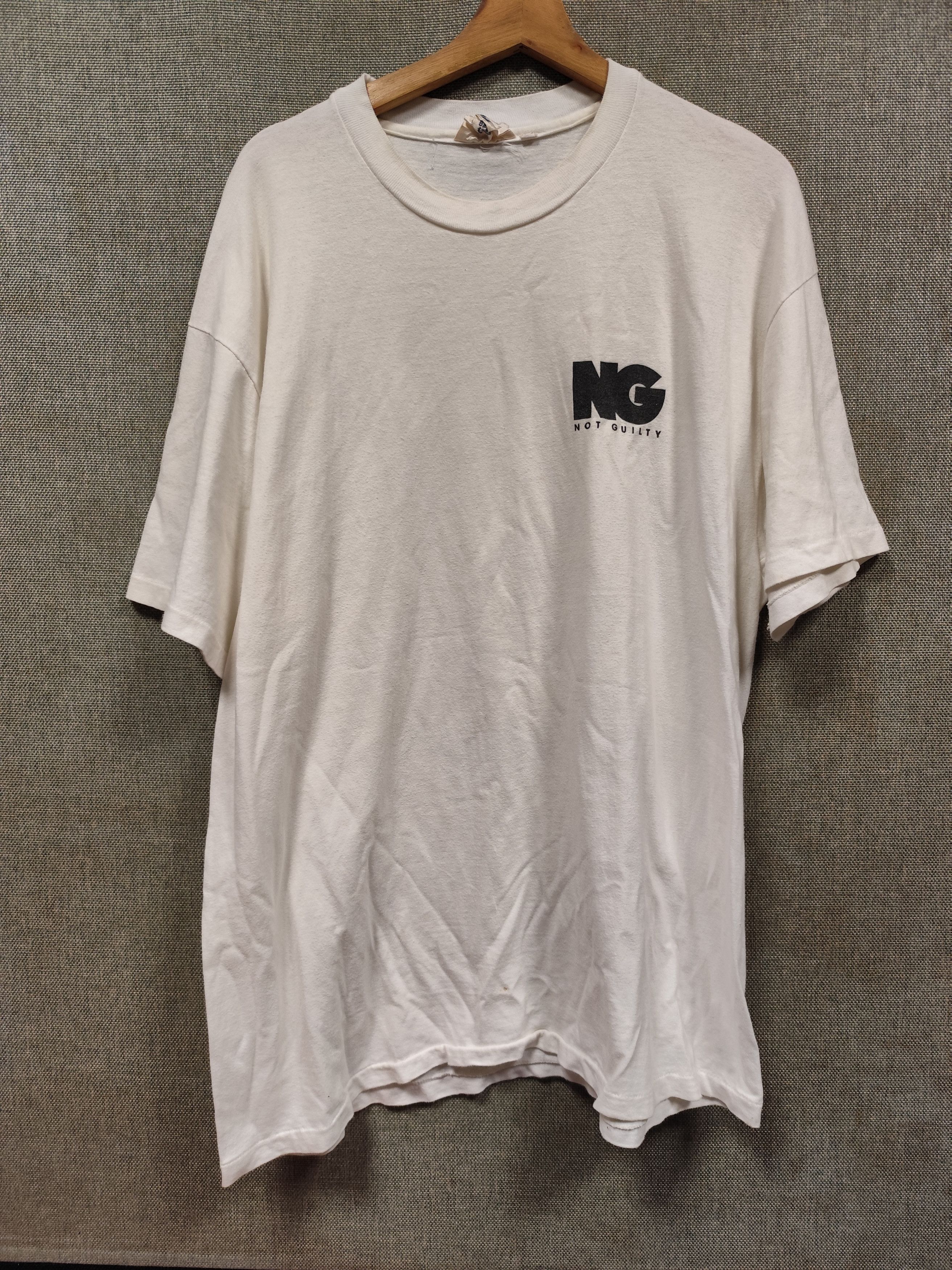 Nike × Rap Tees × Vintage Vintage 90s not guilty Size US XL / EU 56 / 4 - 2 Thumbnail