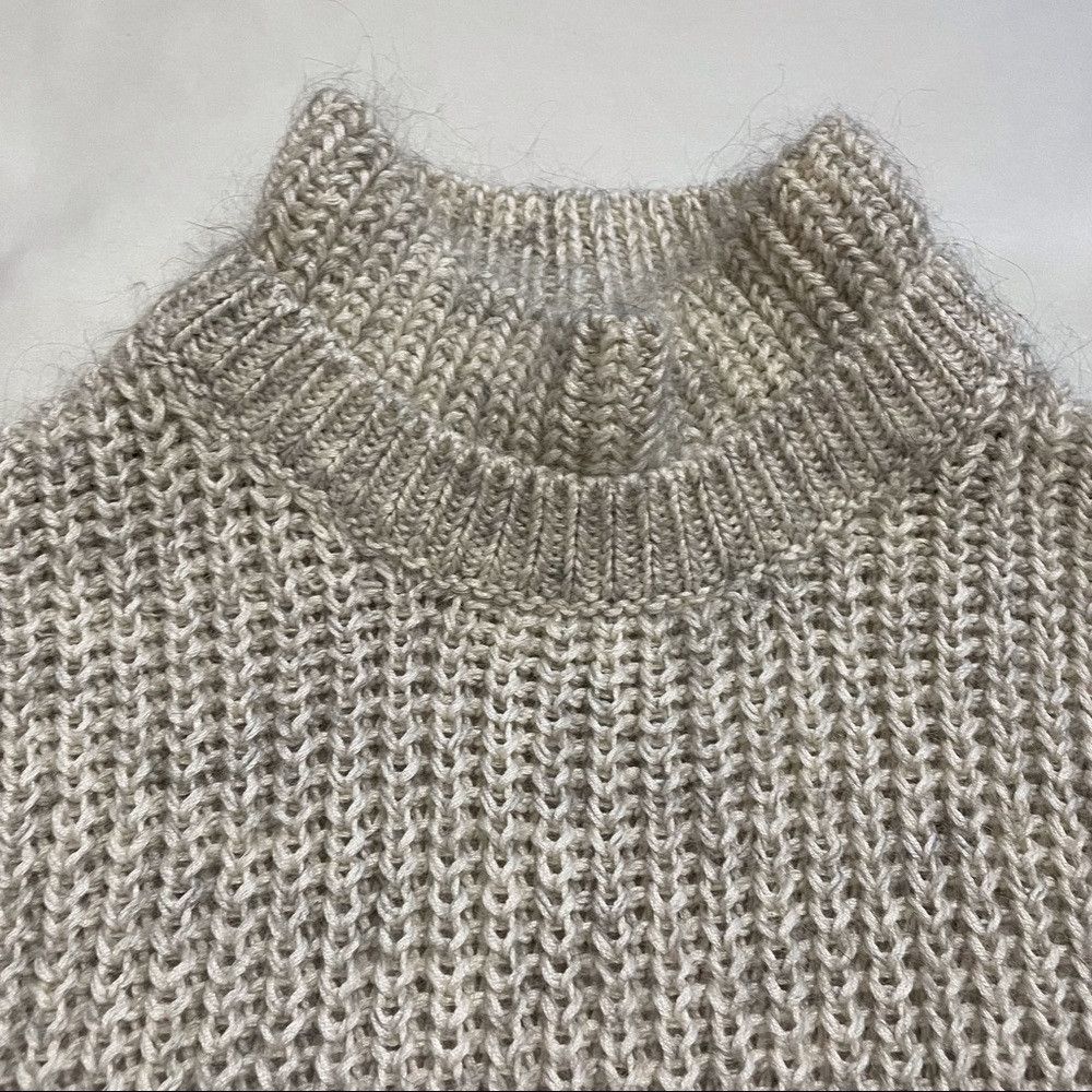 Yigal Azrouel YIGAL AZROUËL Grey Sleeveless Knit Front Mock Neck Size M Size M / US 6-8 / IT 42-44 - 6 Thumbnail
