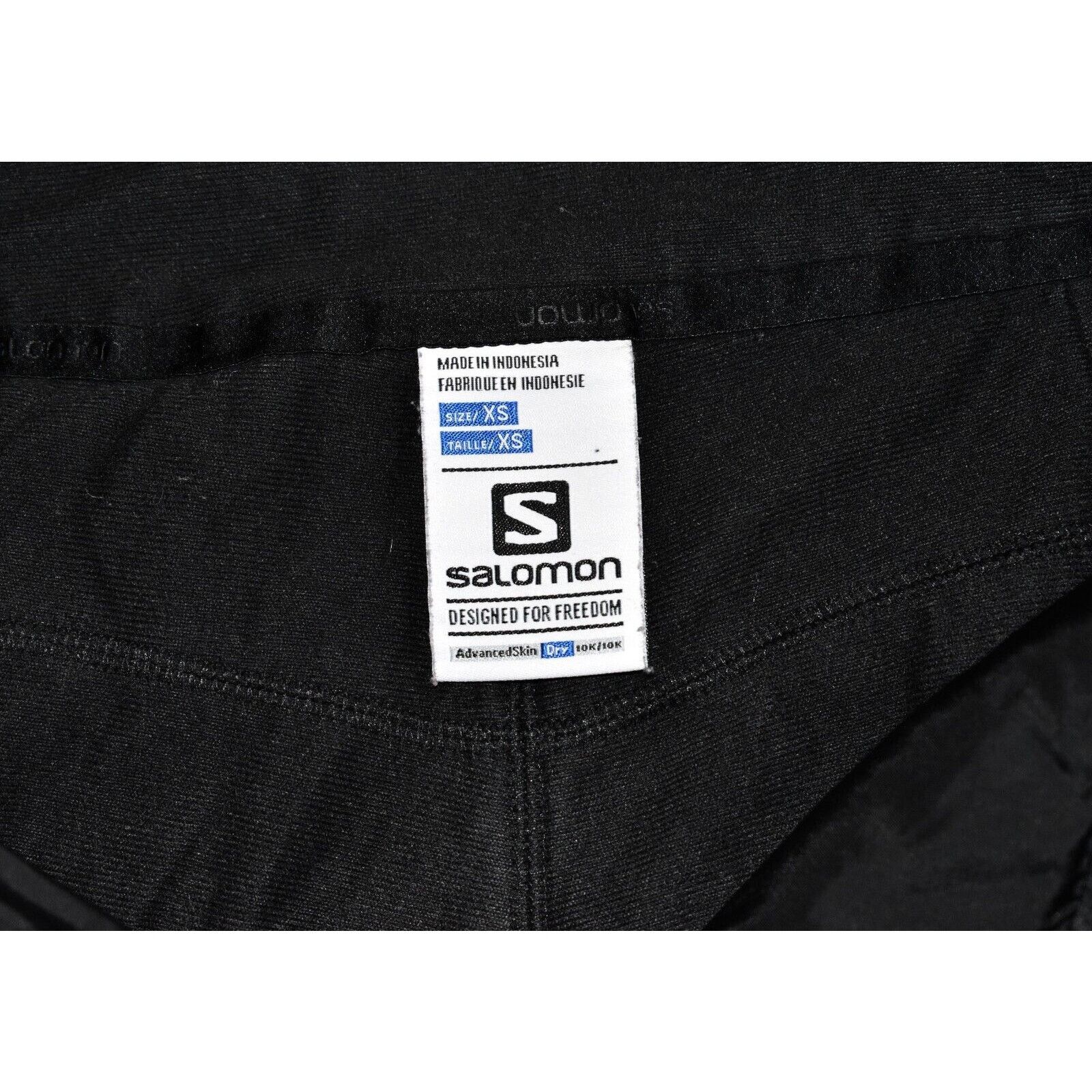 Salomon NEW SALOMON Advanced Skin Dry Black Ski Snowboard Pant Sz XS Size 27" / US 4 / IT 40 - 6 Thumbnail