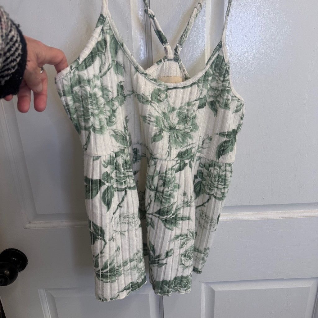Chaser Brand Women's Chaser Floral Tank Top Size S White Green Size S / US 4 / IT 40 - 4 Thumbnail