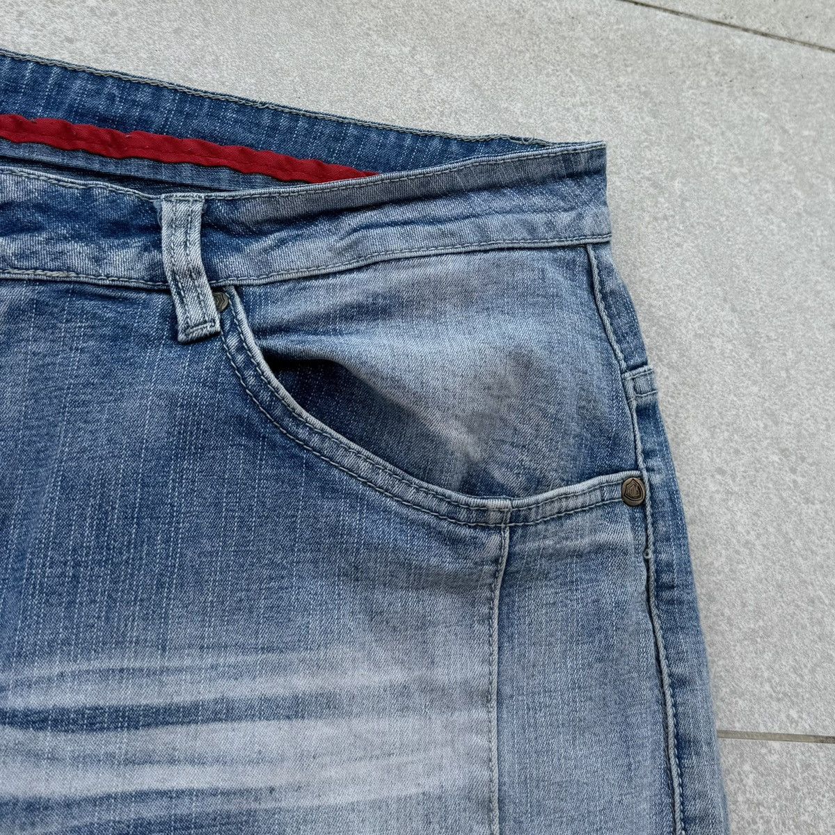 Japanese Brand ENCRYPTED Denim Slim Ripped Stretchable DISTRESSED SLIM-FIT Size US 42 / EU 58 - 9 Thumbnail