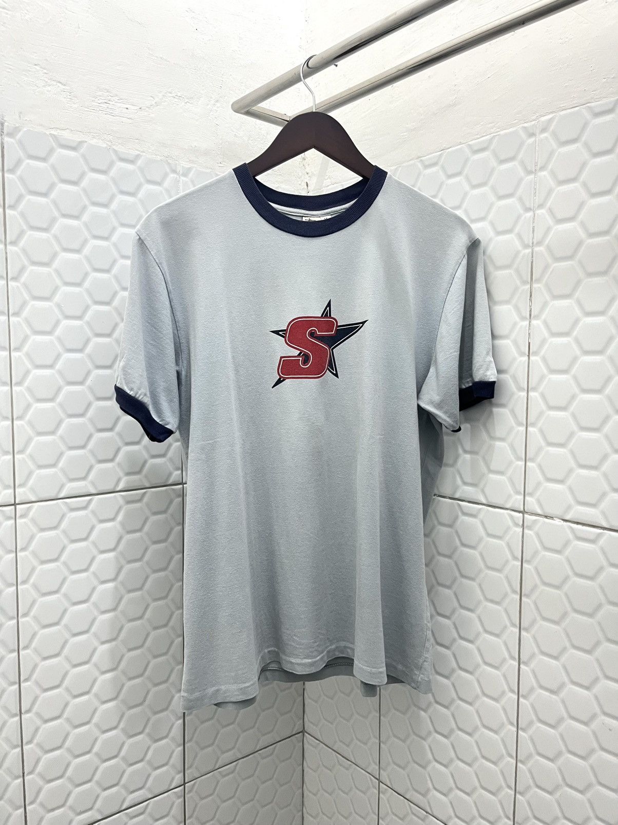 Stussy Vintage 90s Stussy Star Tee Size US M / EU 48-50 / 2 - 1 Thumbnail